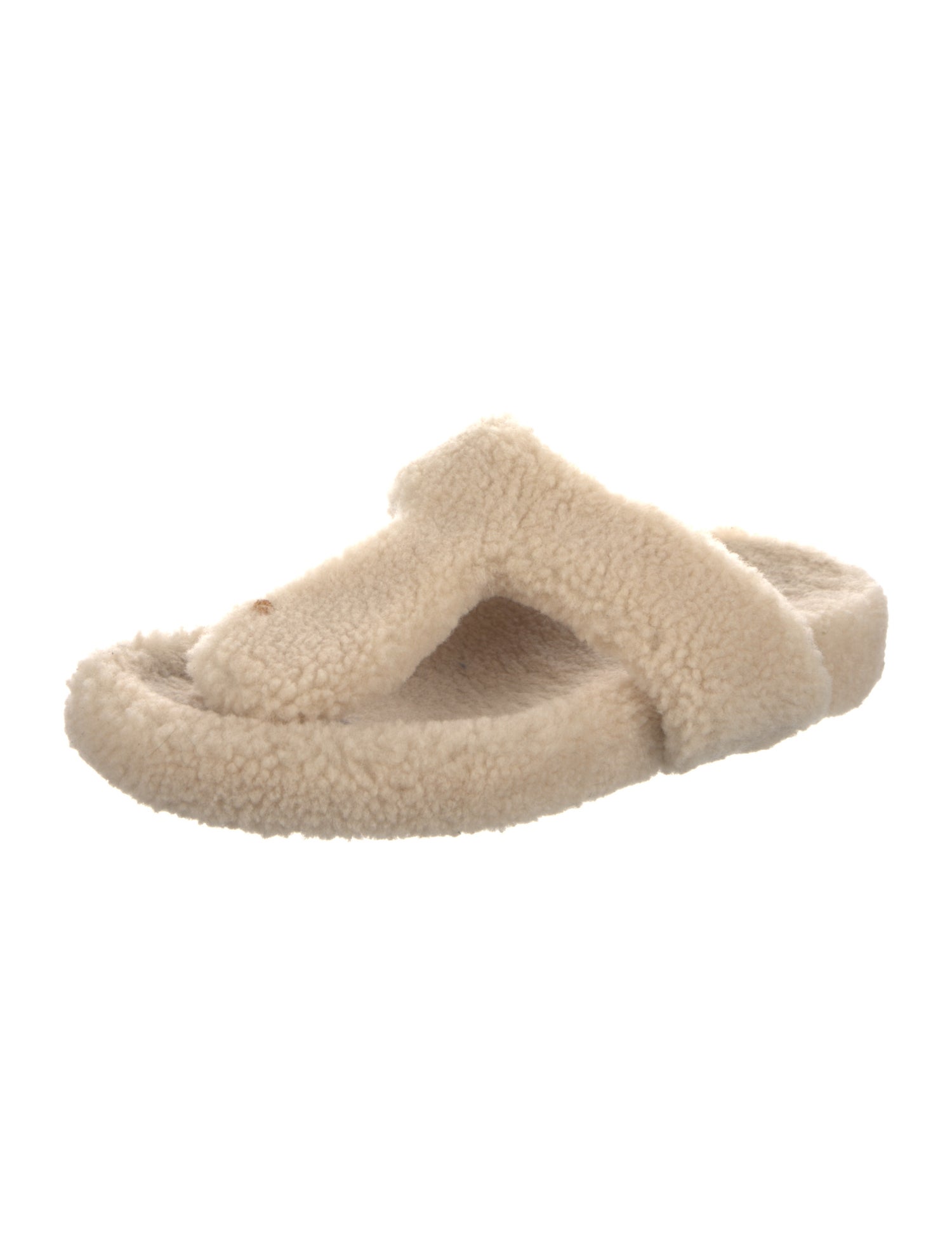 Aquazzura Shearling Slides