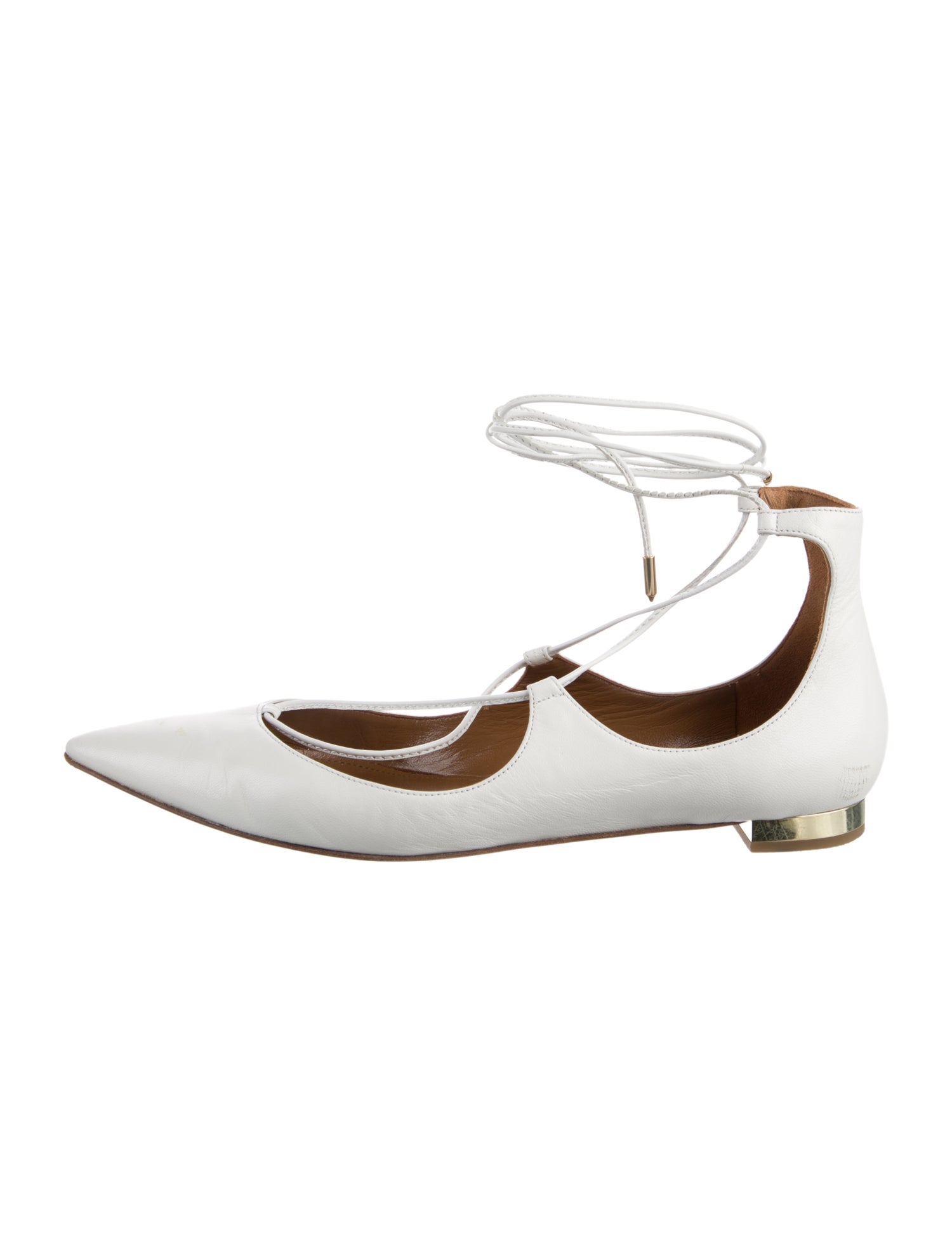 Aquazzura Leather Flats
