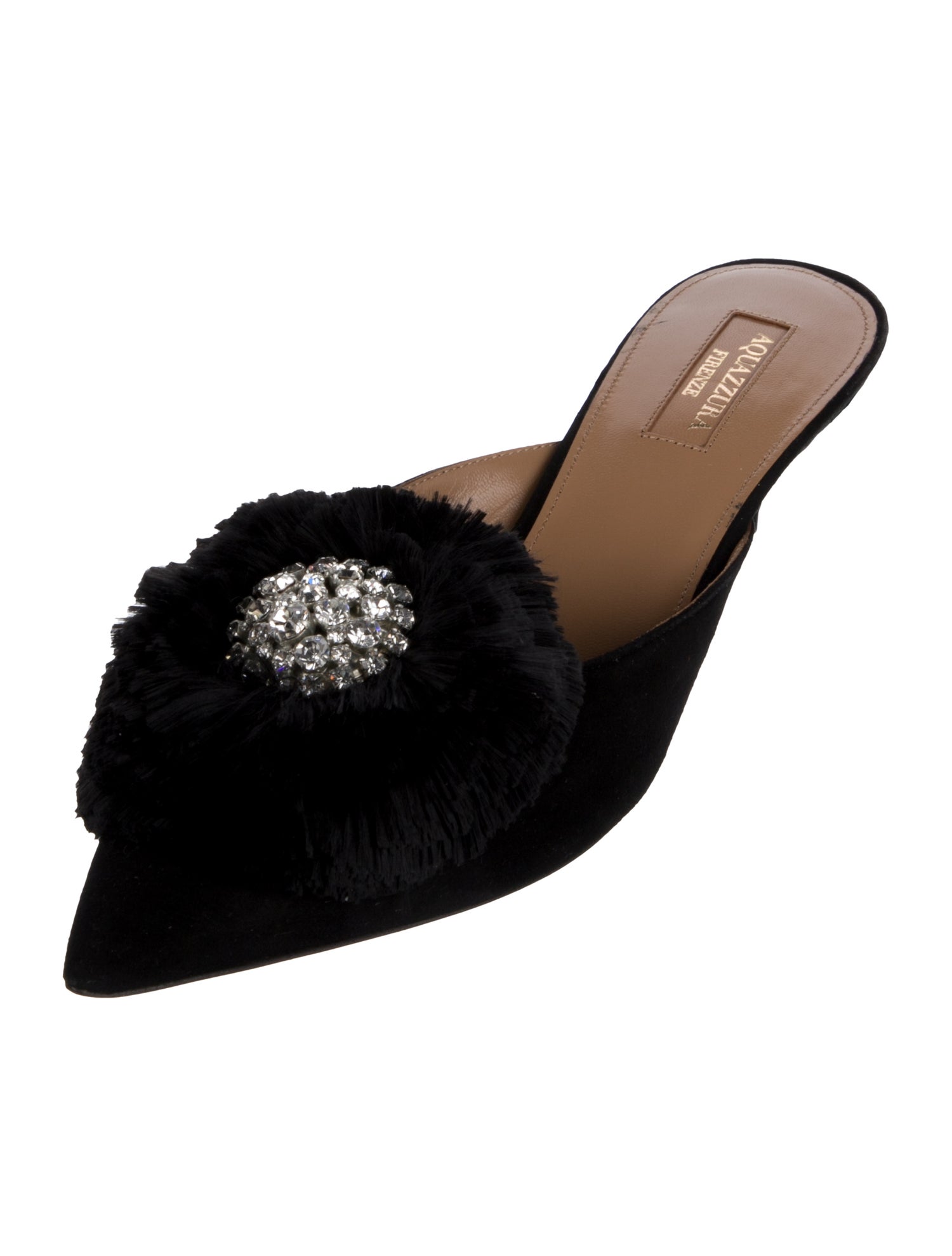 Aquazzura Suede Mules