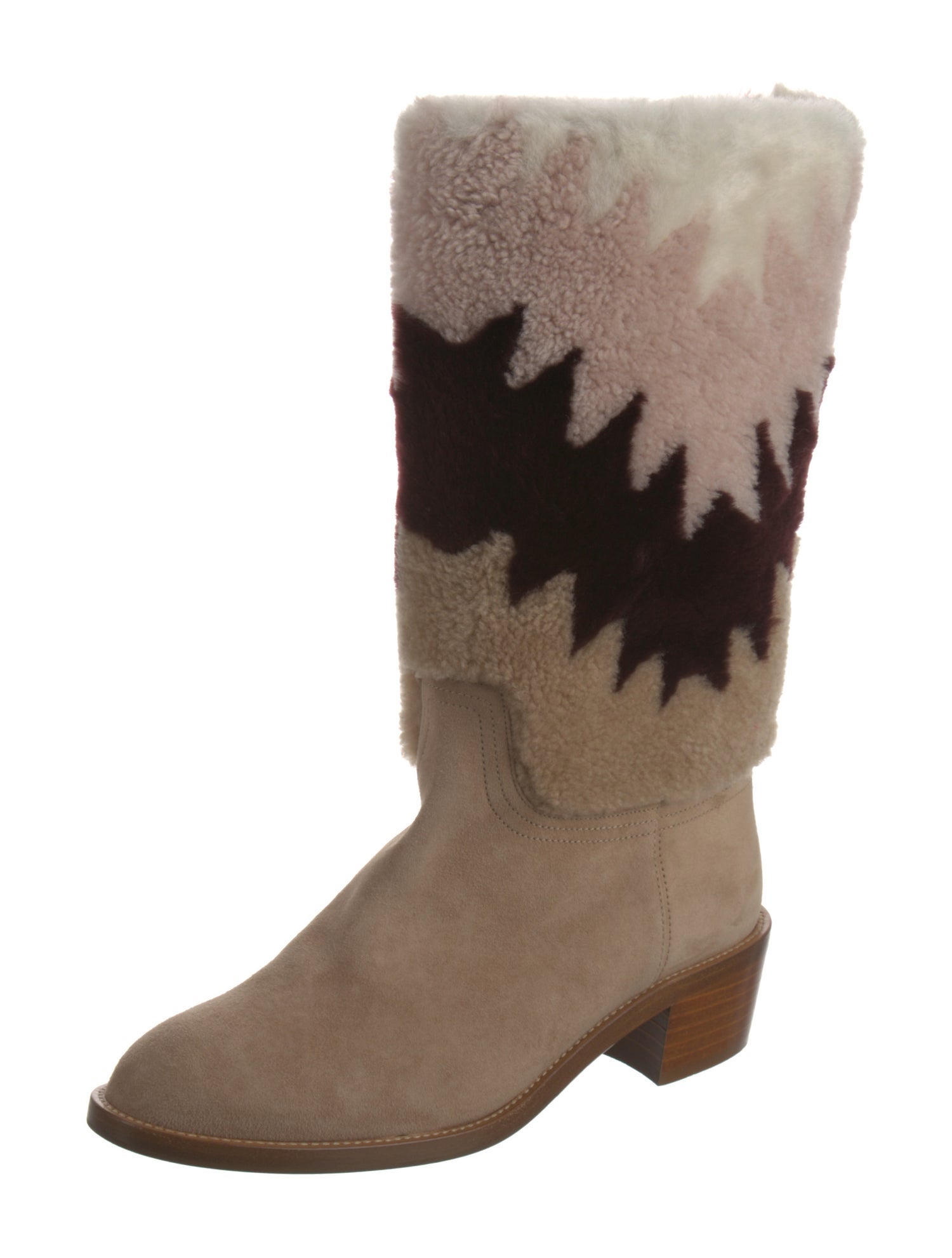 Aquazzura Suede Printed Boots