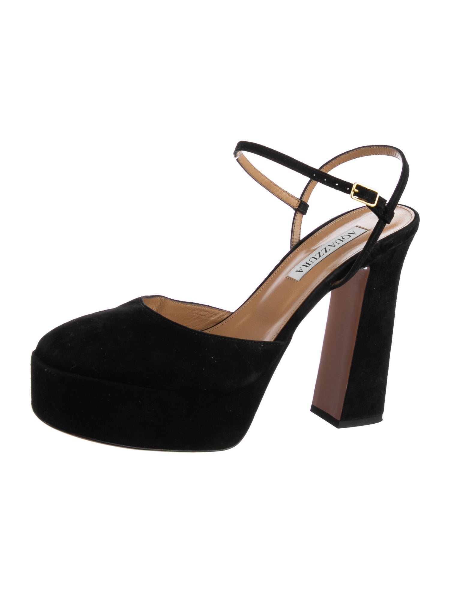 Aquazzura Suede Slingback Pumps