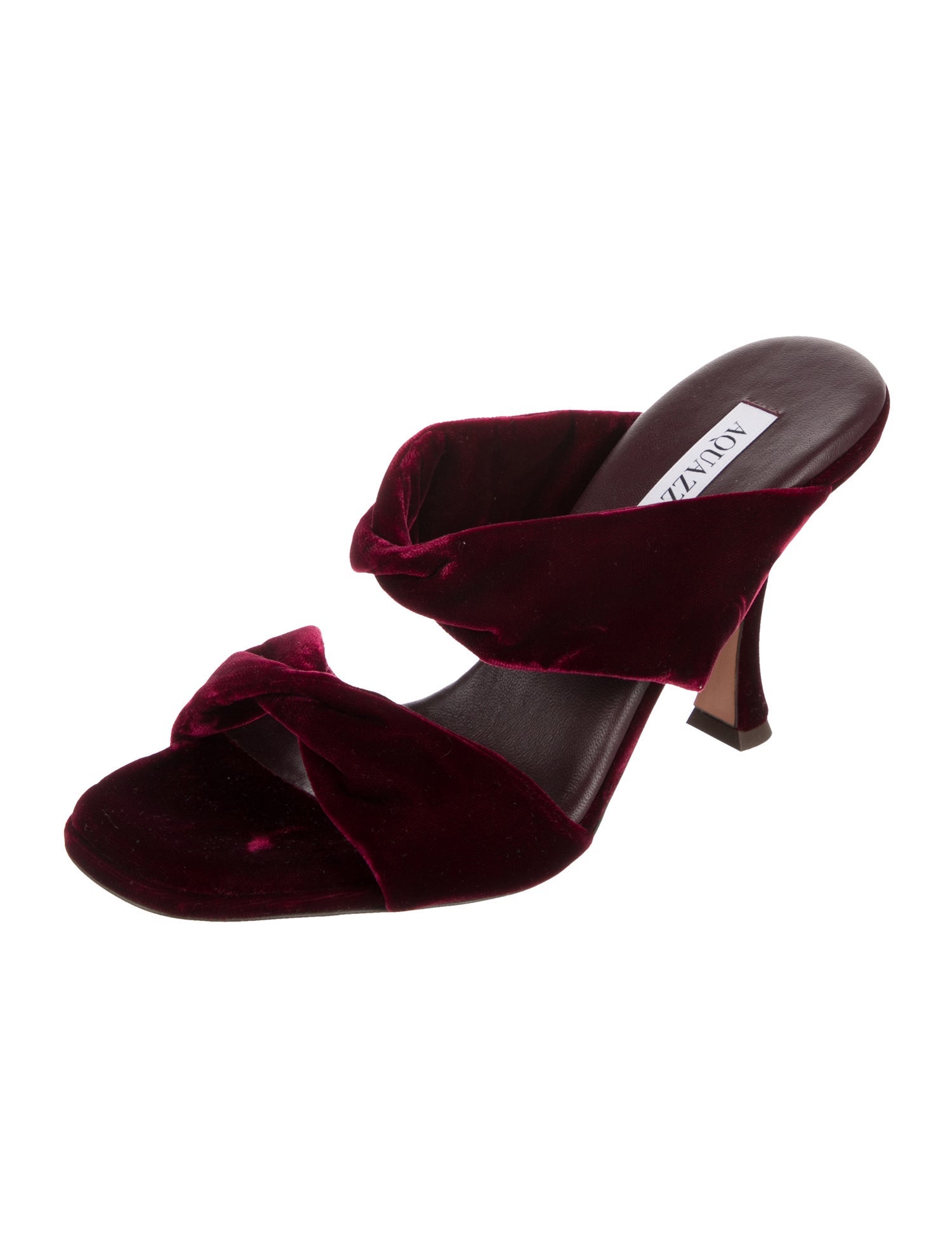 Aquazzura Velvet Slides