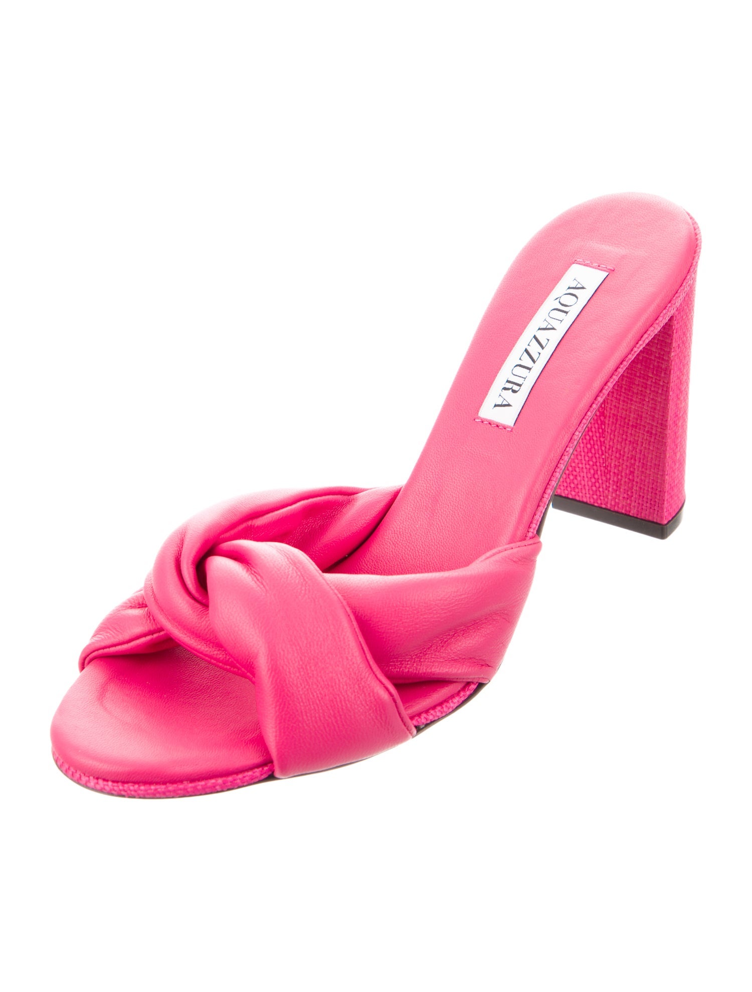 Aquazzura Leather Slides