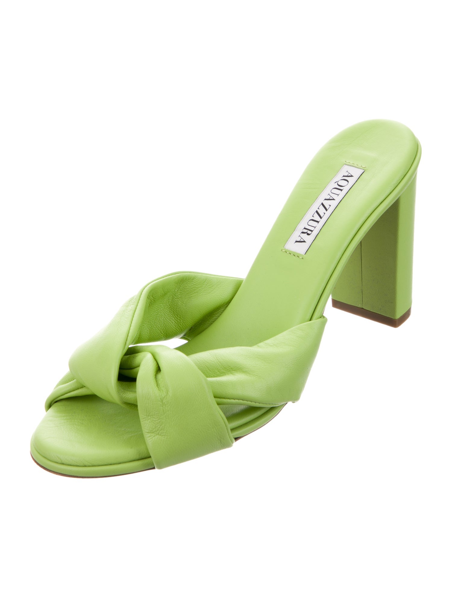 Aquazzura Leather Slides