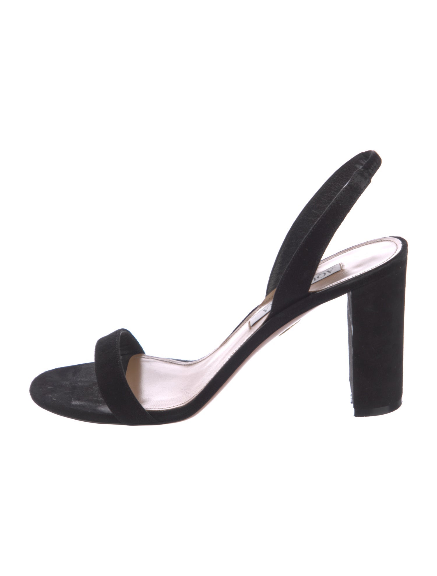 Aquazzura Suede Slingback Sandals
