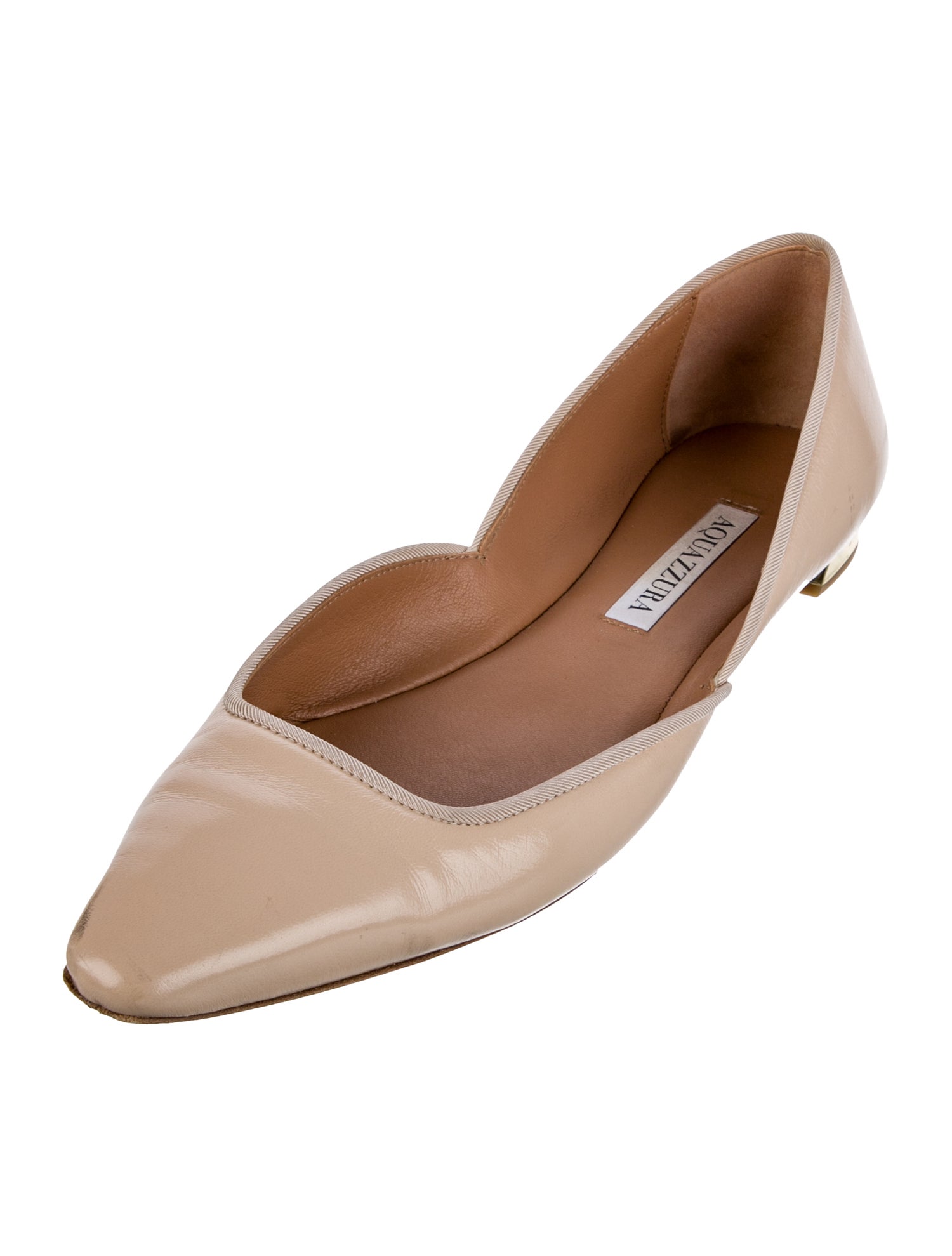 Aquazzura Leather Ballet Flats