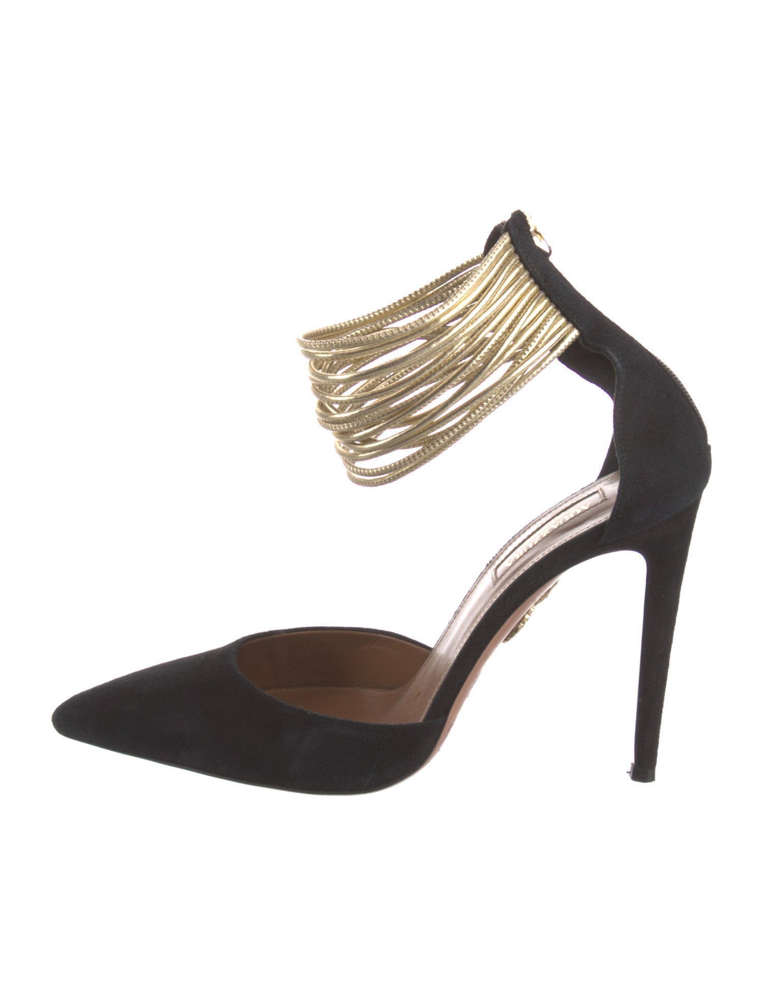 Aquazzura Suede D'Orsay Pumps