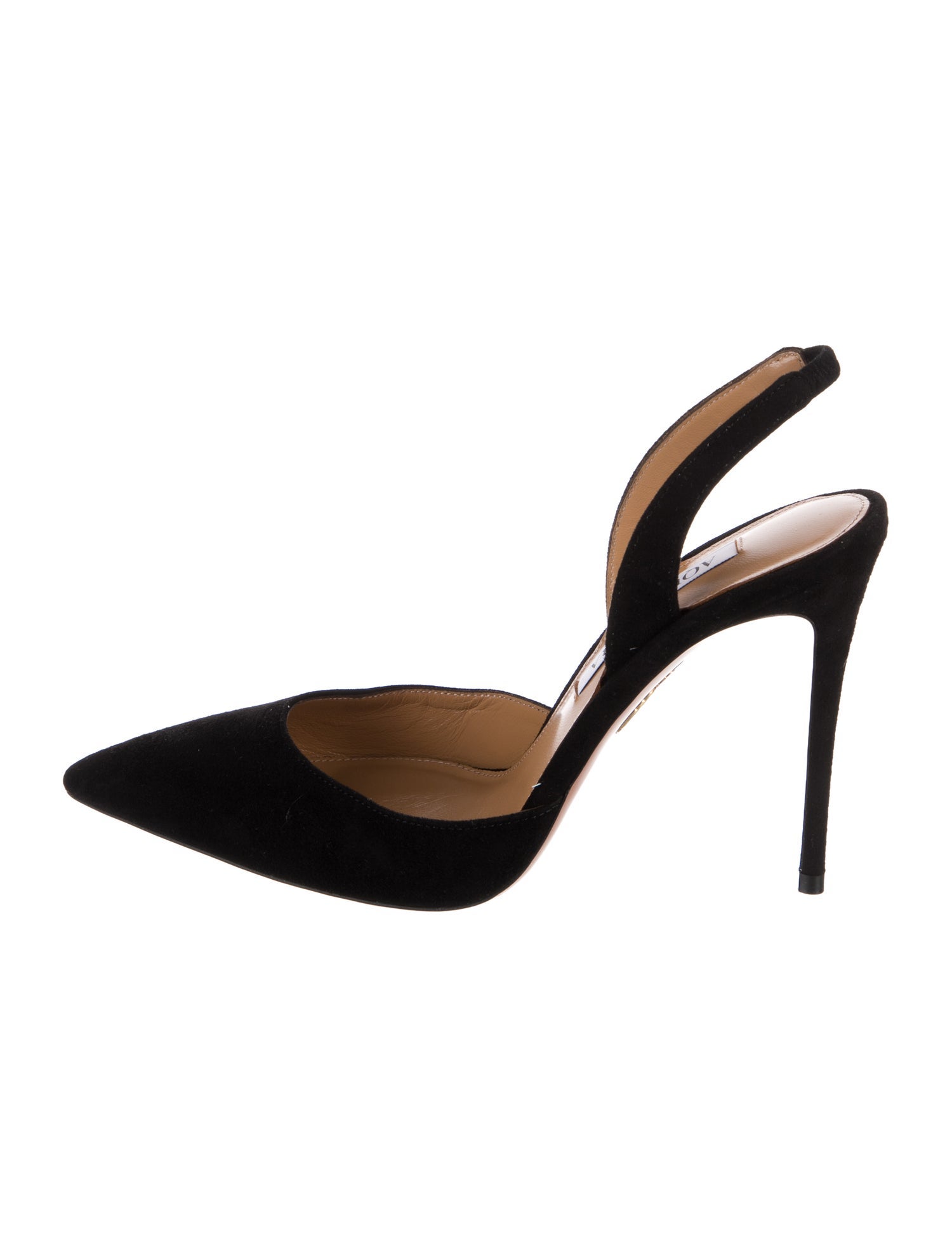 Aquazzura Suede Slingback Pumps