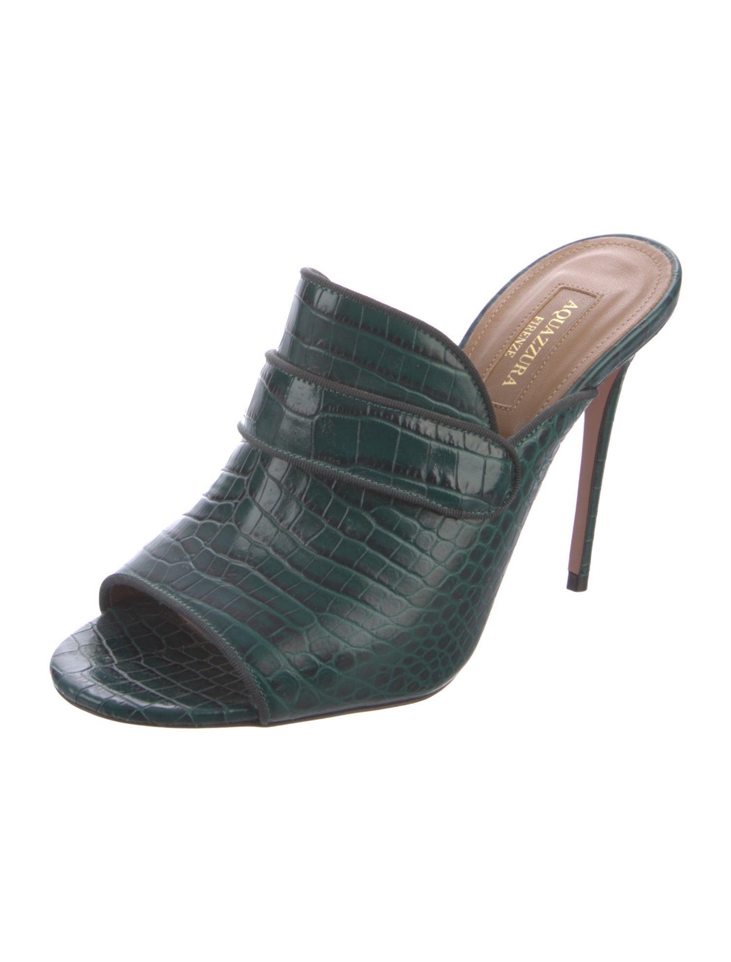 Aquazzura Leather Mules