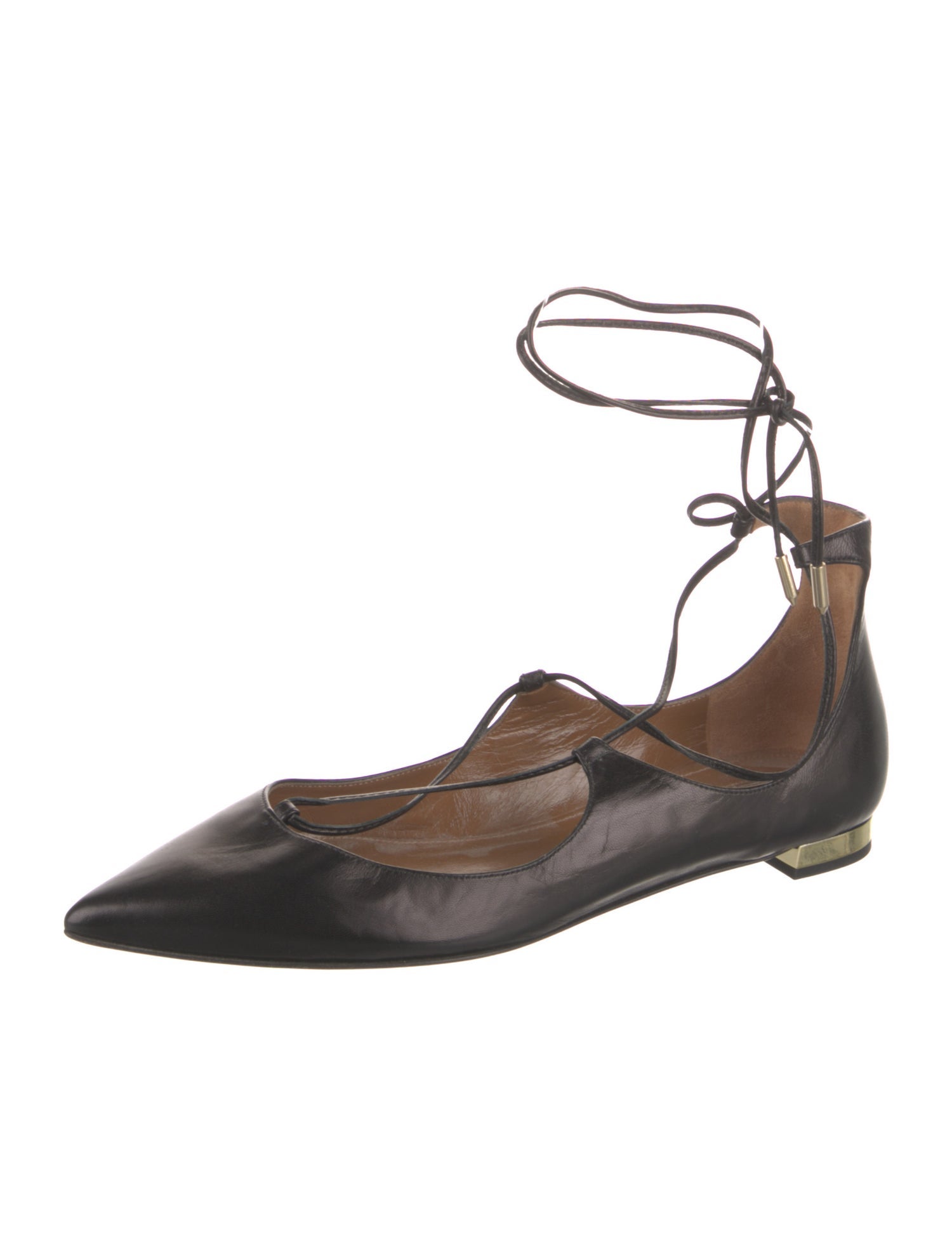 Aquazzura Leather Ballet Flats