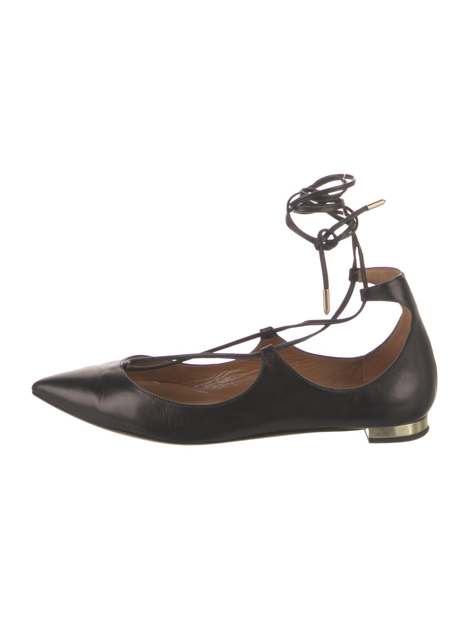 Aquazzura Leather Flats