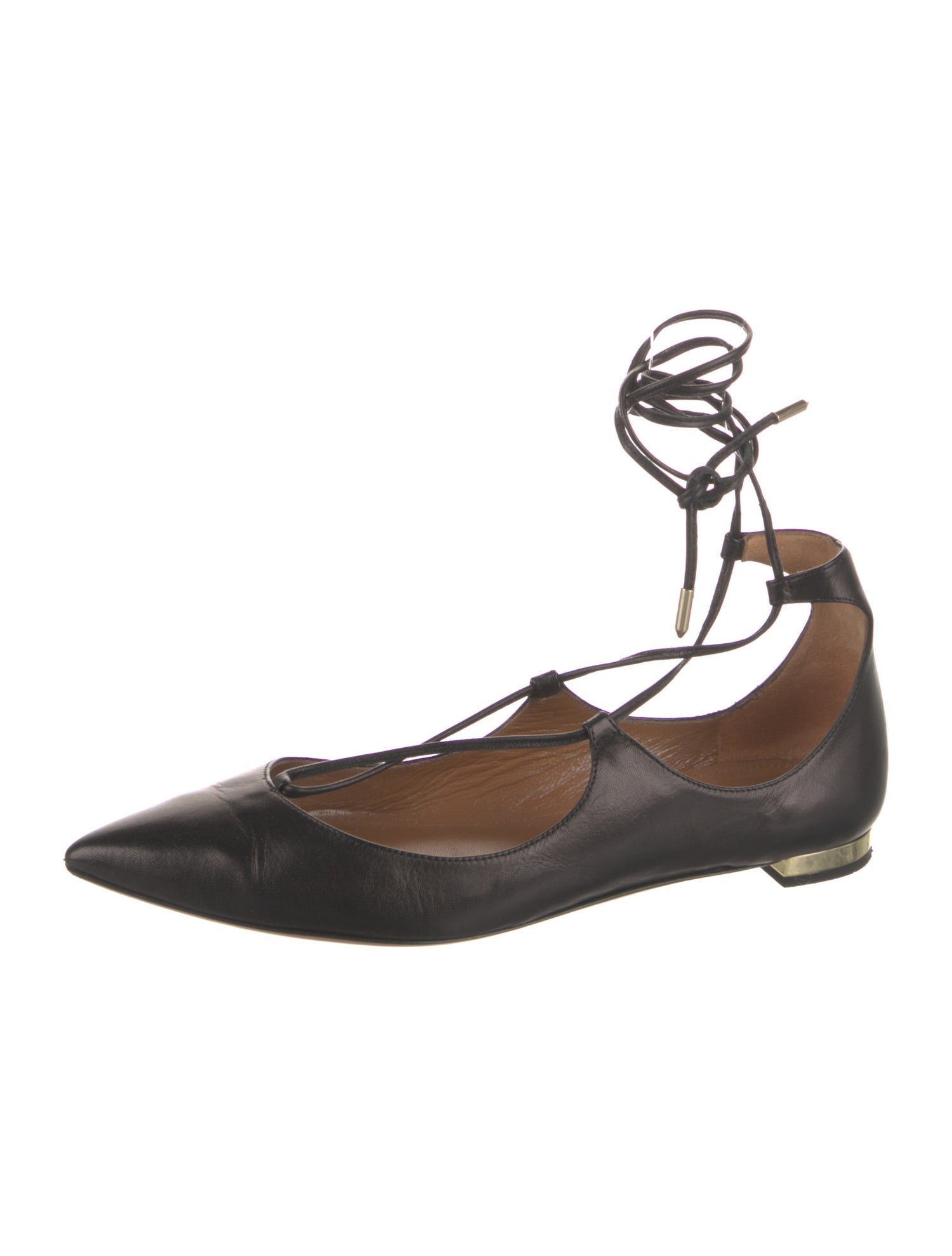 Aquazzura Leather Flats