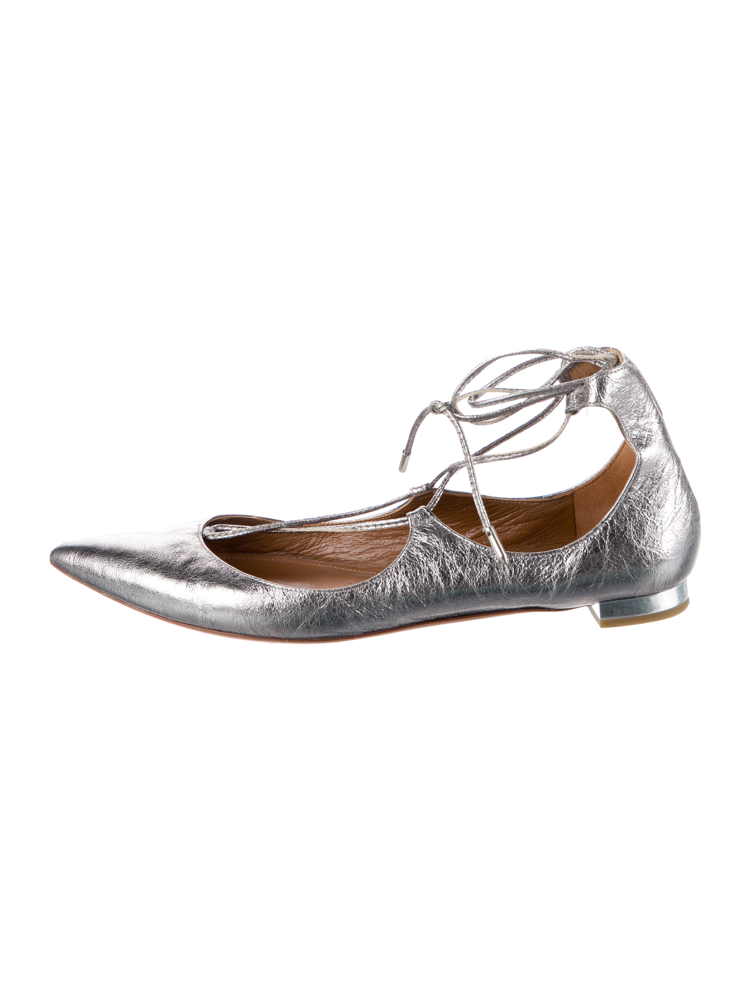 Aquazzura Leather Ballet Flats