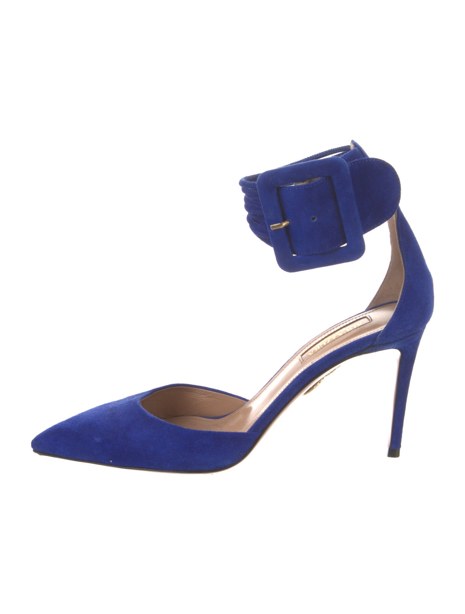 Aquazzura Suede D'Orsay Pumps