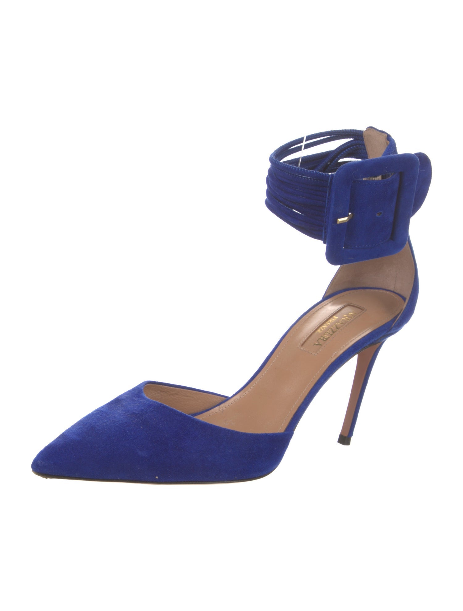Aquazzura Suede D'Orsay Pumps