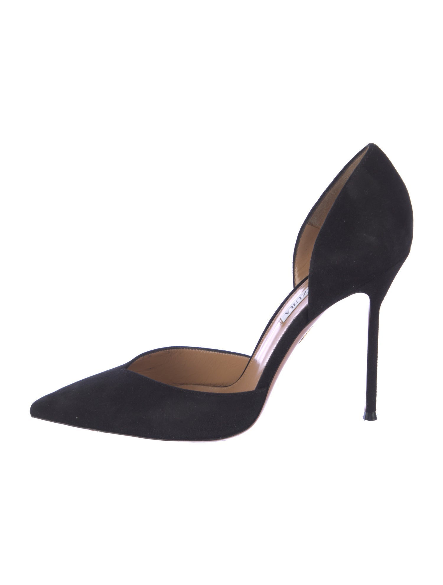 Aquazzura Suede D'Orsay Pumps