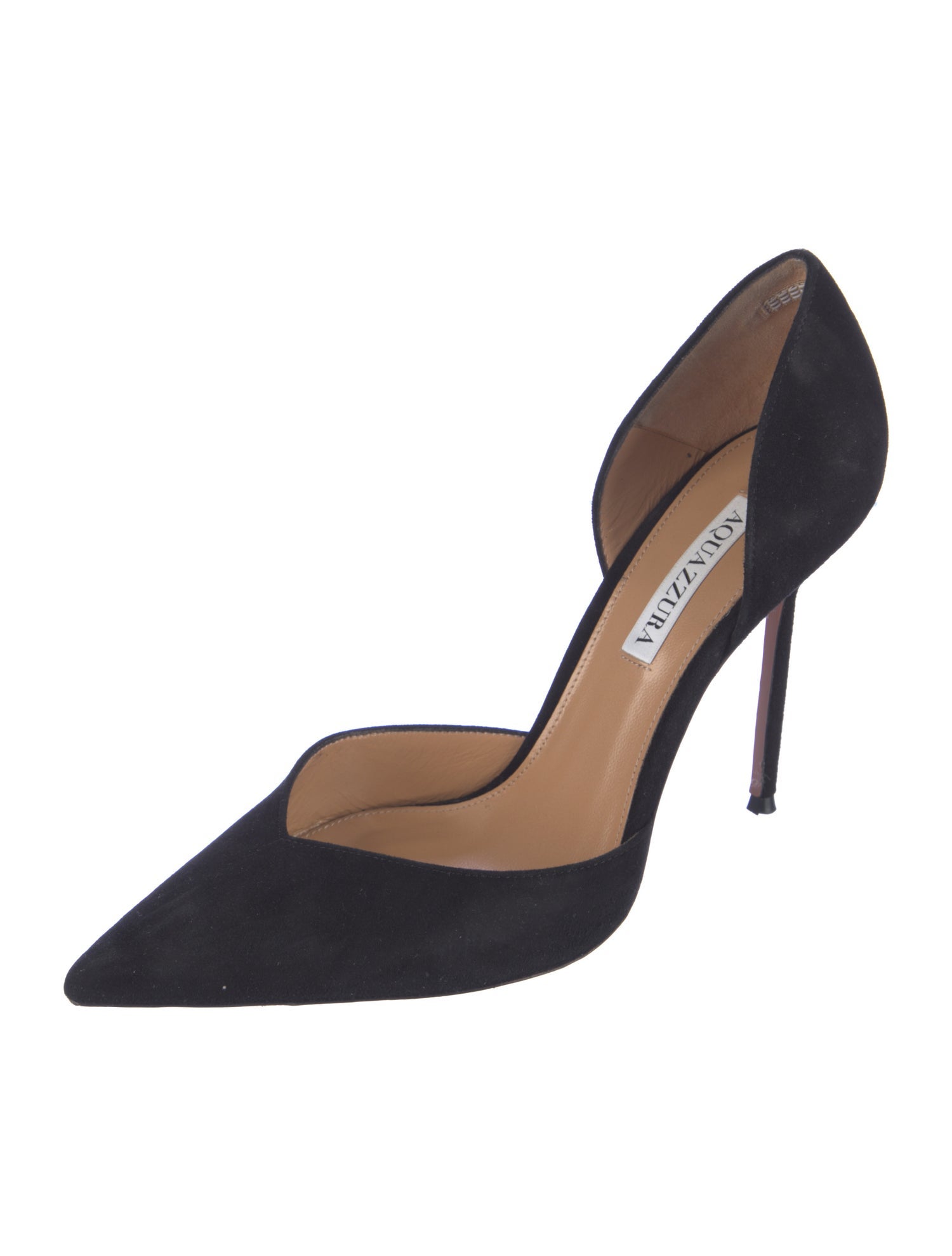 Aquazzura Suede D'Orsay Pumps