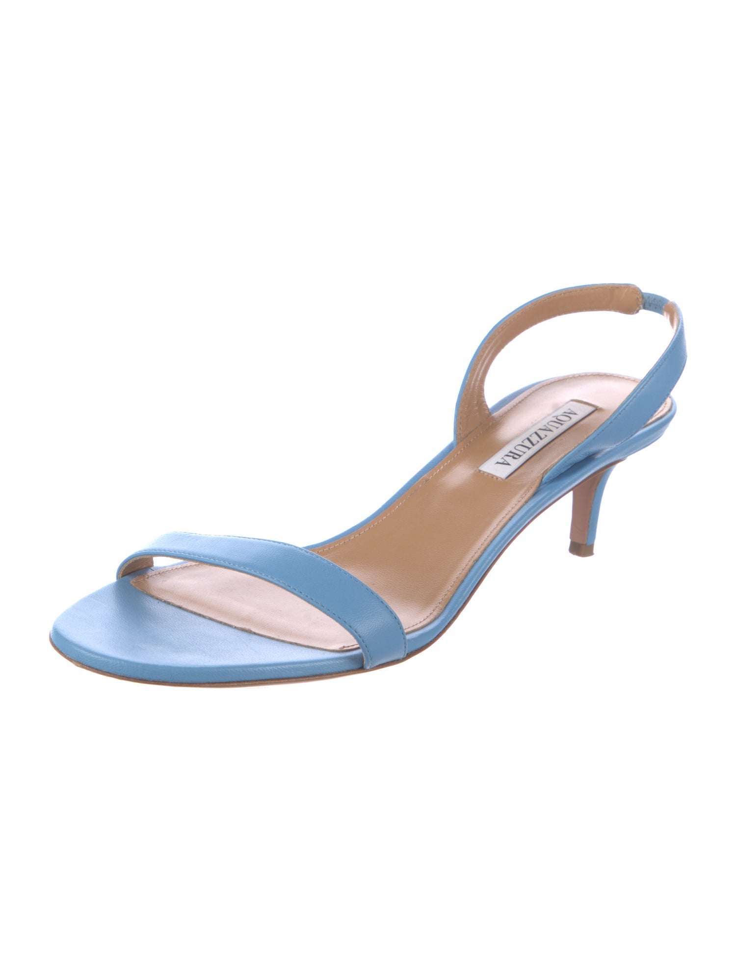 Aquazzura Leather Slingback Sandals