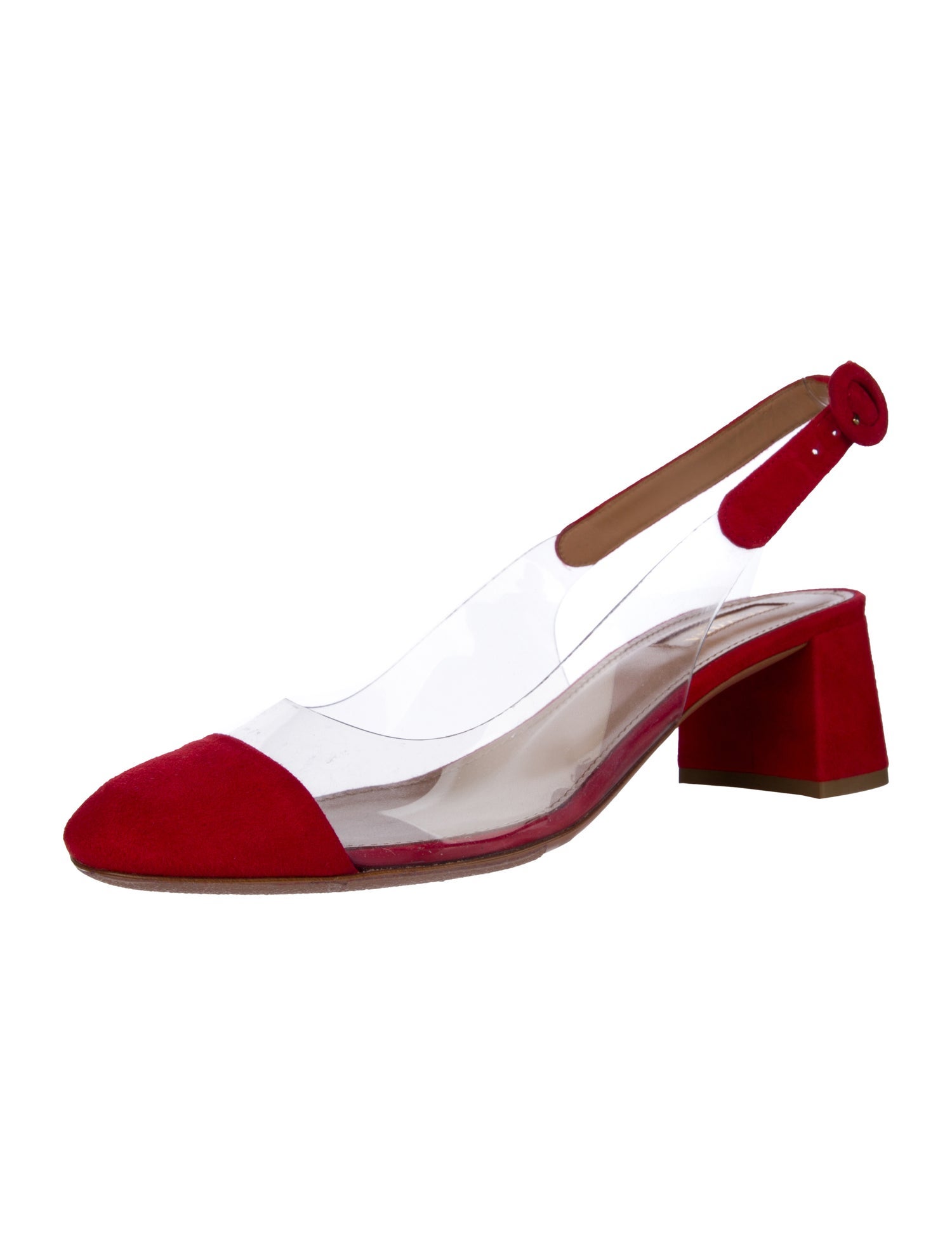 Aquazzura Suede Slingback Pumps