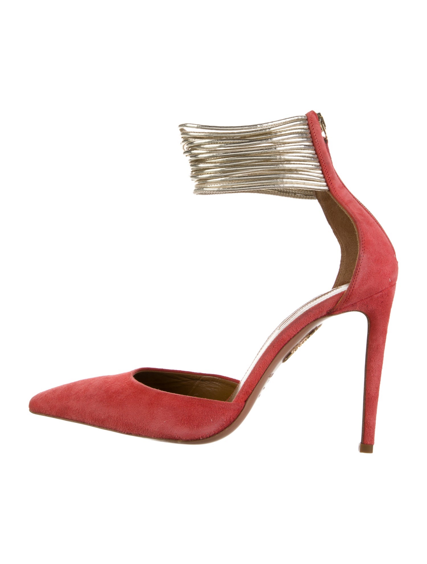 Aquazzura Suede D'Orsay Pumps