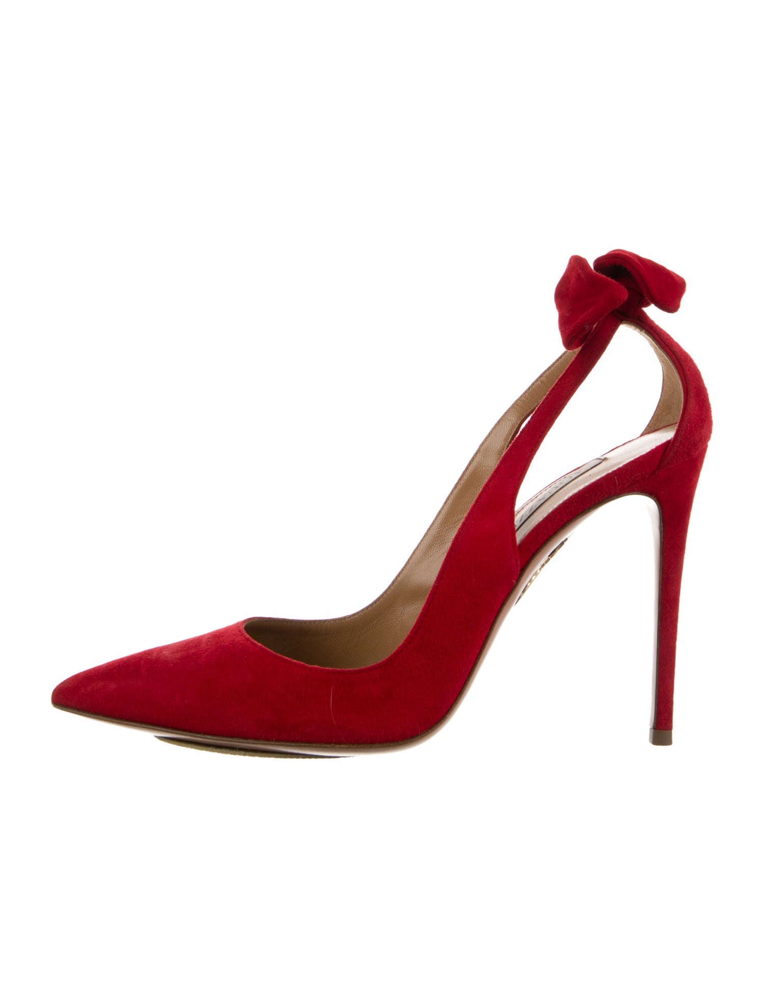 Aquazzura Suede Slingback Pumps