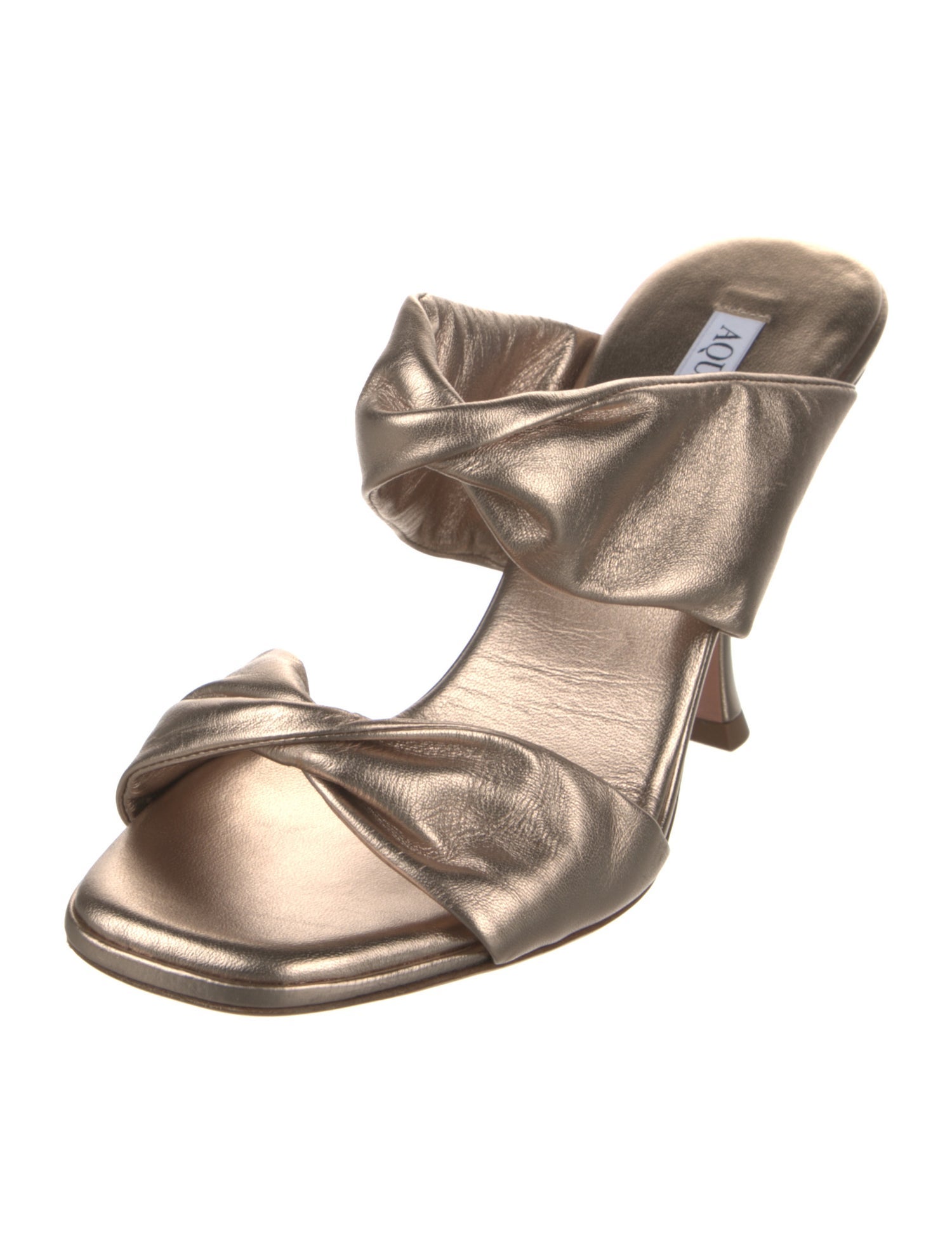 Aquazzura Leather Slides