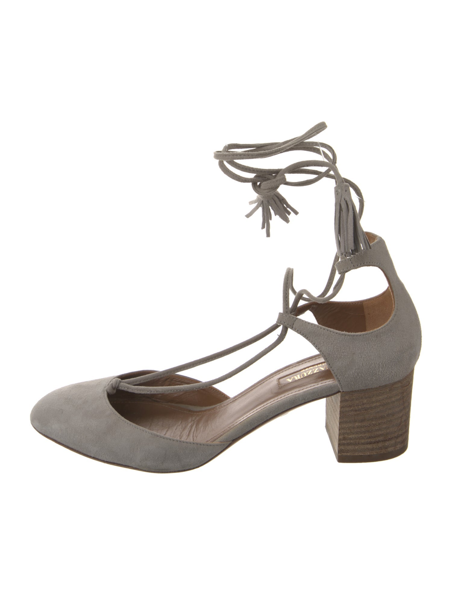 Aquazzura Suede D'Orsay Pumps