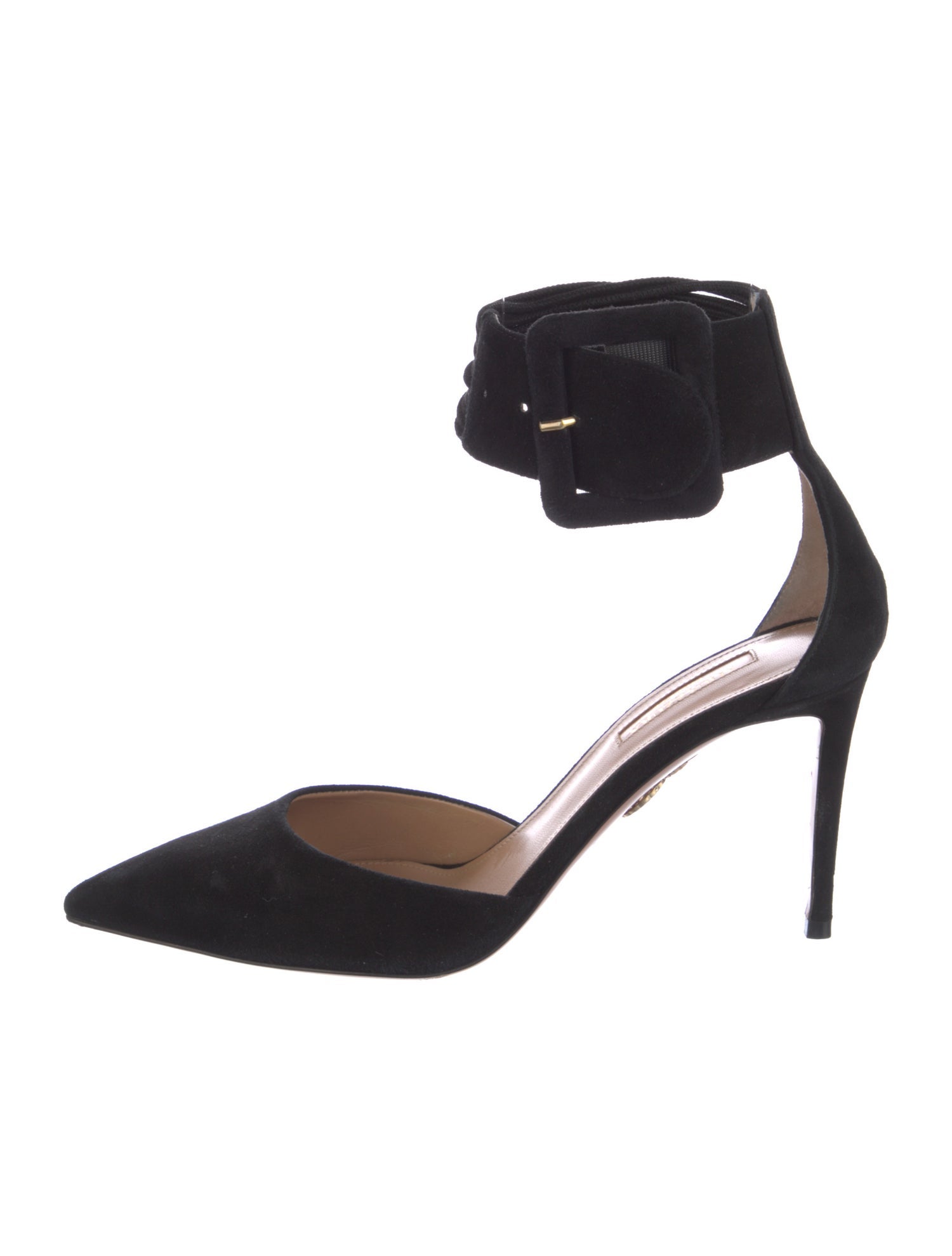 Aquazzura Suede D'Orsay Pumps