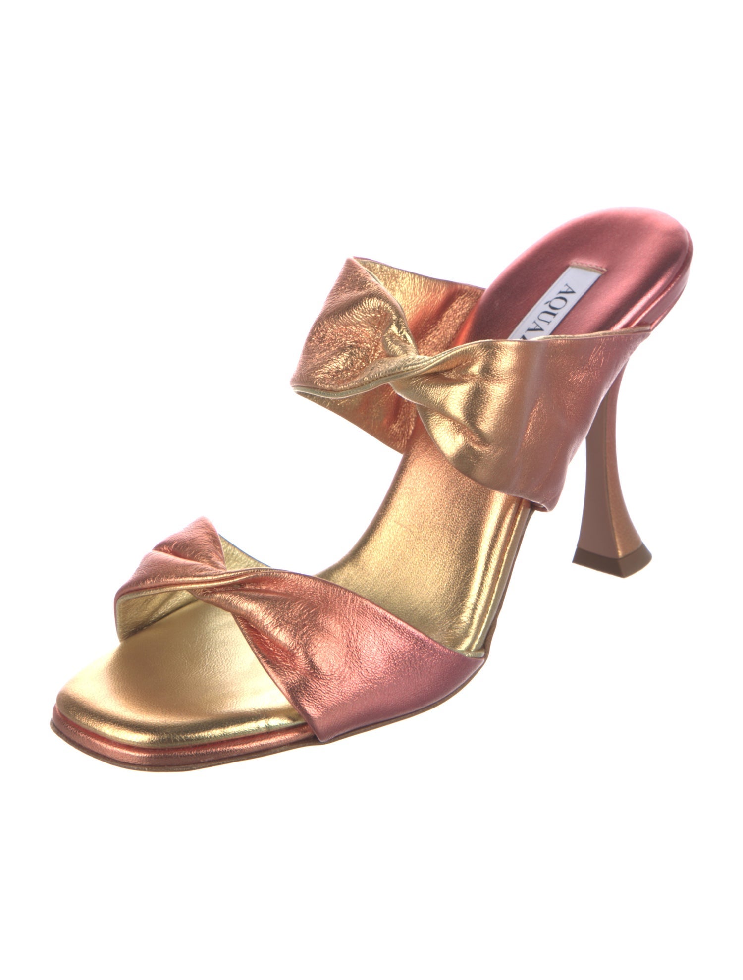 Aquazzura Leather Slides