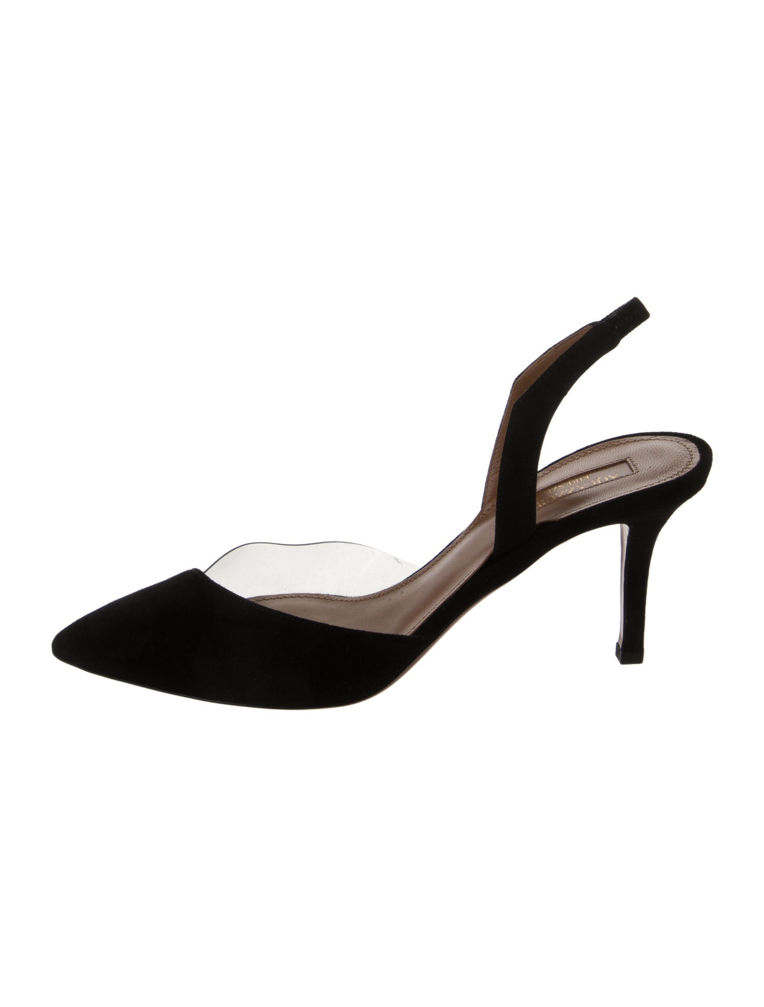 Aquazzura Suede Slingback Pumps