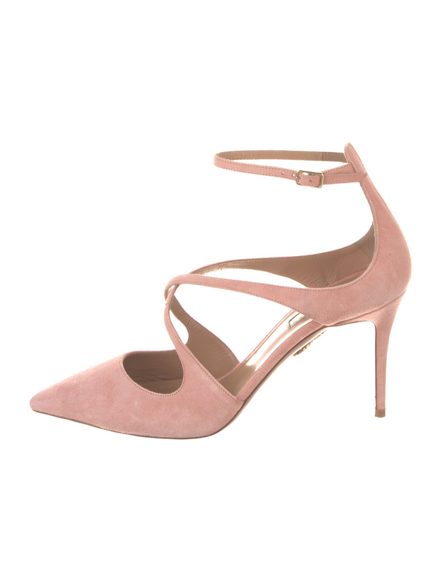Aquazzura Suede D'Orsay Pumps