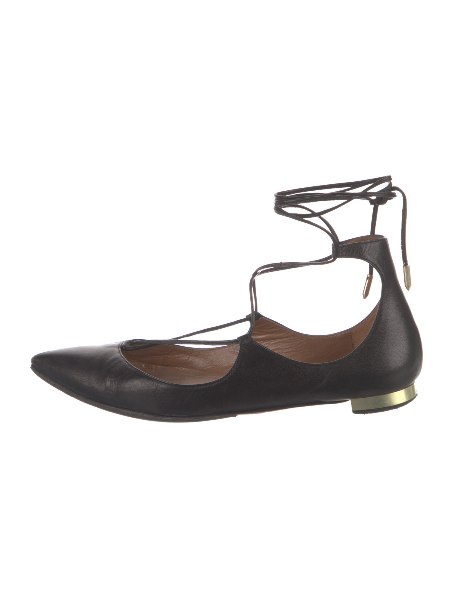 Aquazzura Leather Ballet Flats