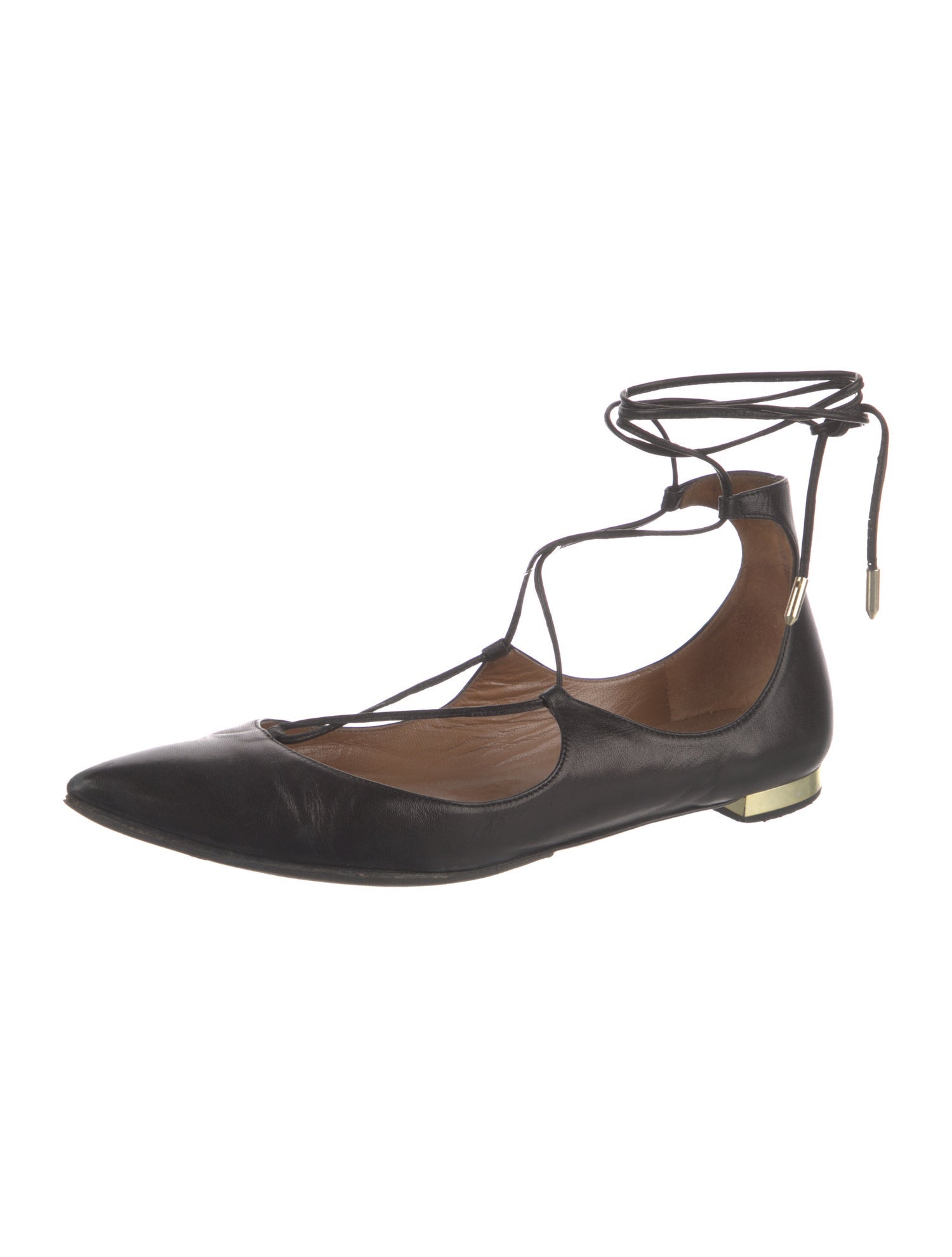 Aquazzura Leather Ballet Flats