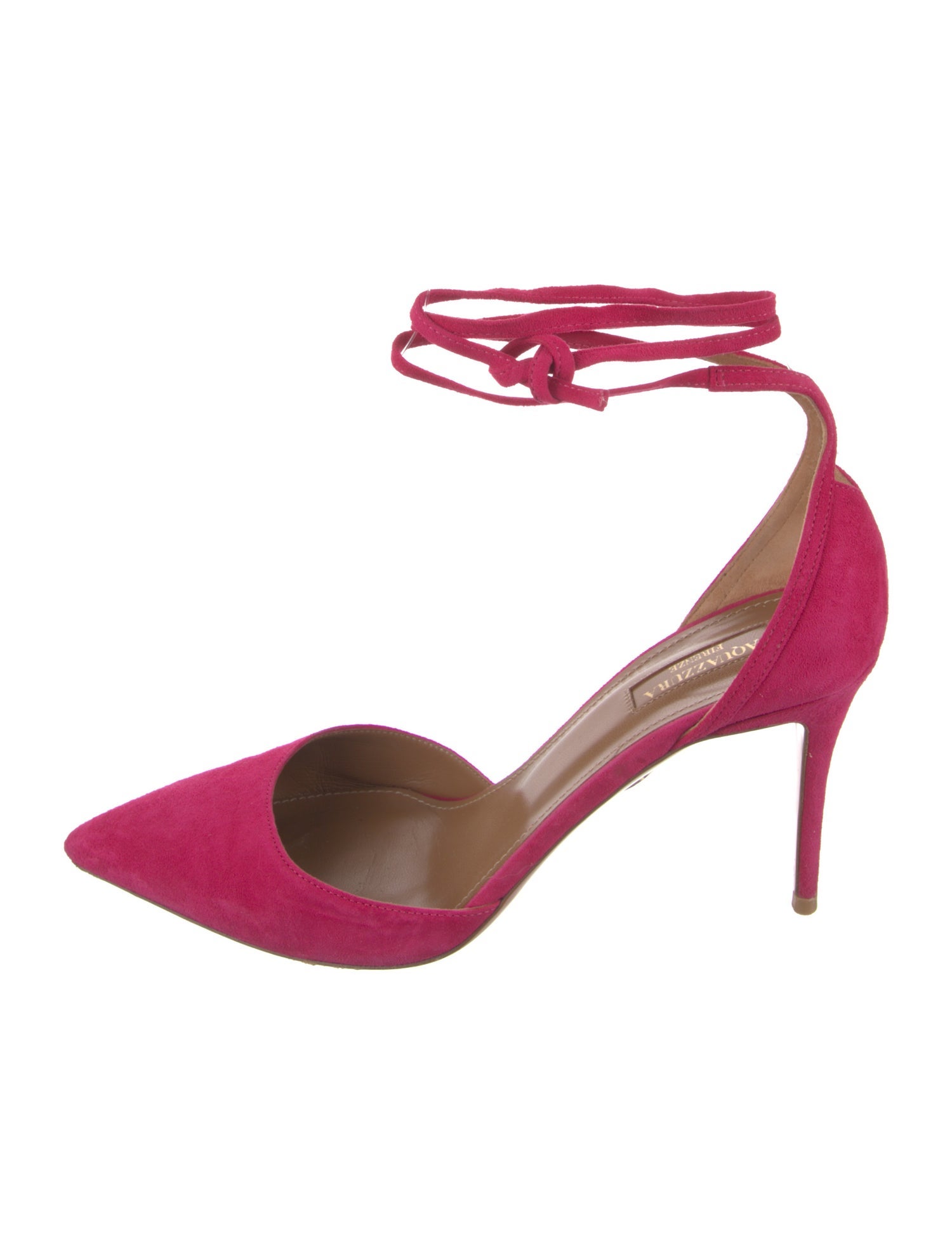 Aquazzura Suede D'Orsay Pumps
