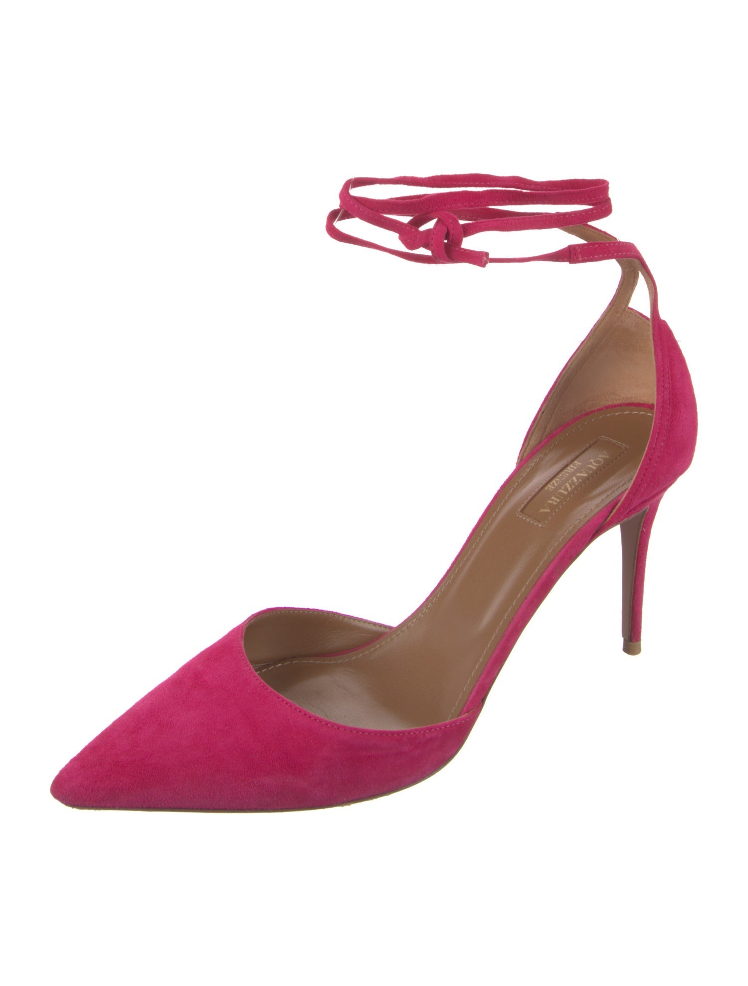 Aquazzura Suede D'Orsay Pumps