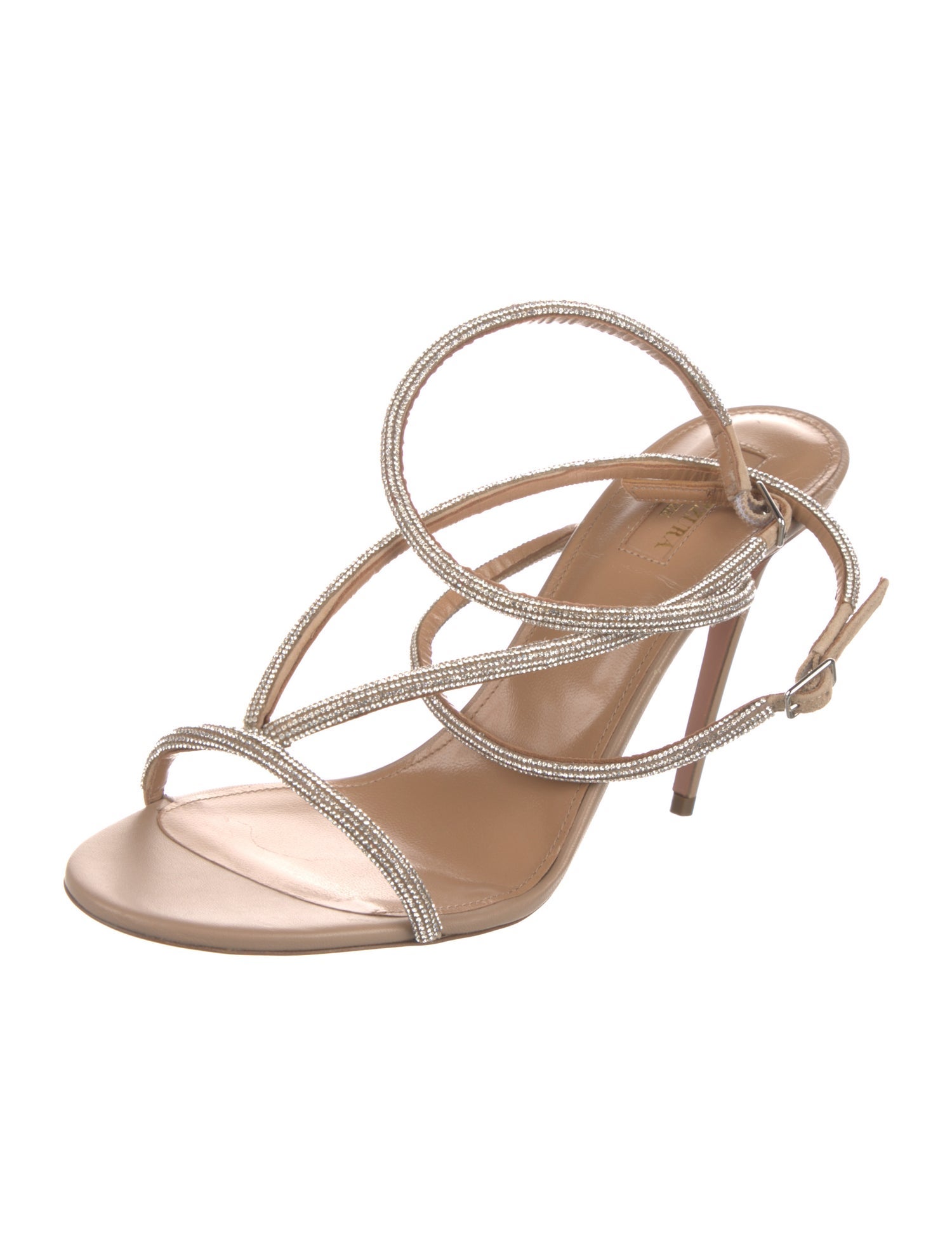 Aquazzura Suede Slingback Sandals