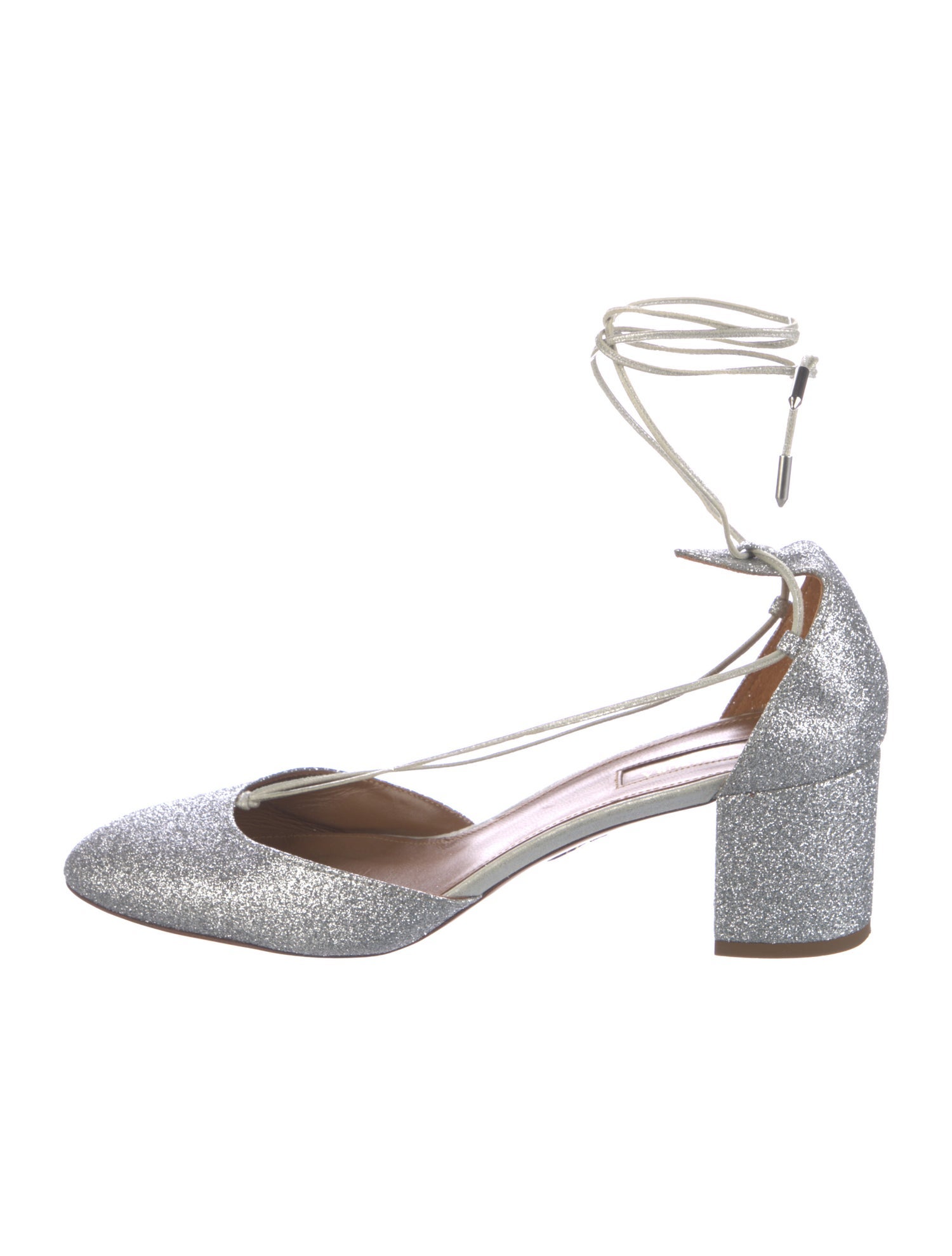 Aquazzura Glitter D'Orsay Pumps