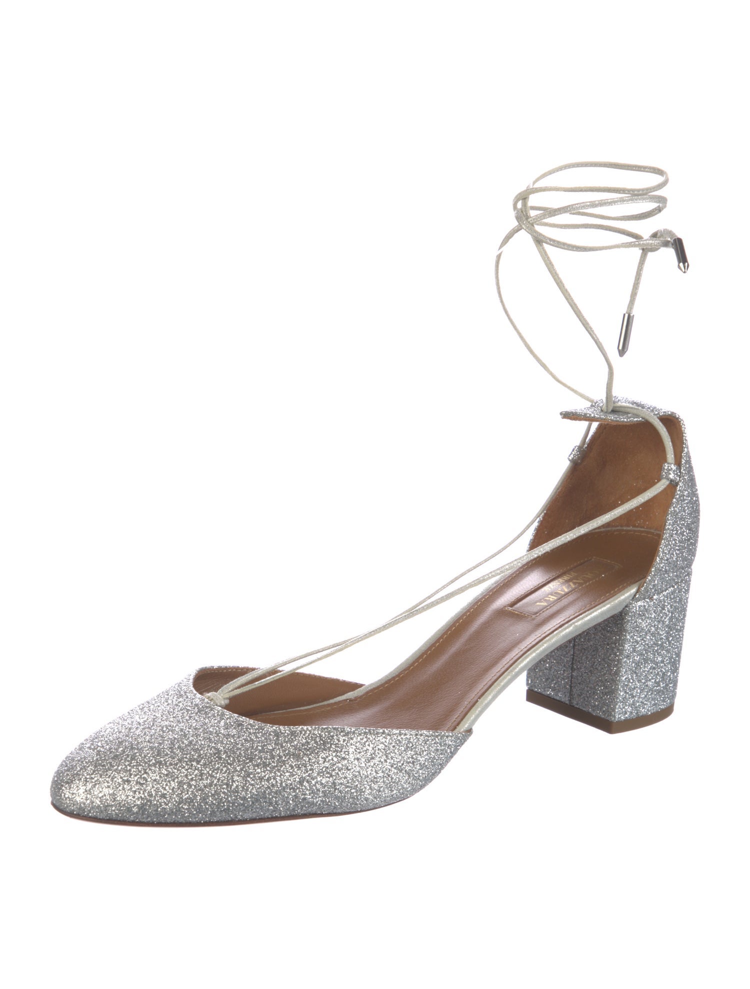 Aquazzura Glitter D'Orsay Pumps