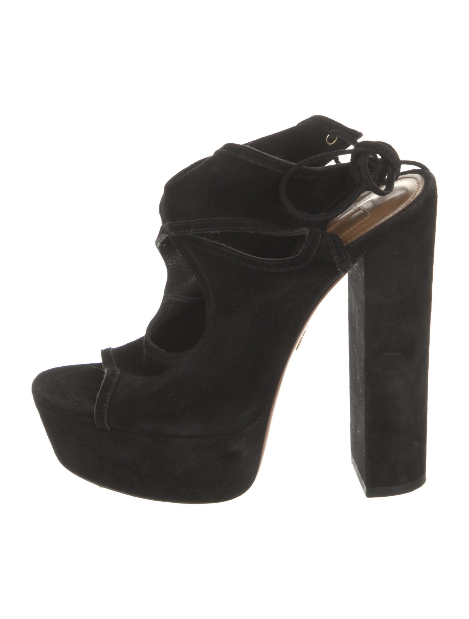 Aquazzura Suede Slingback Sandals