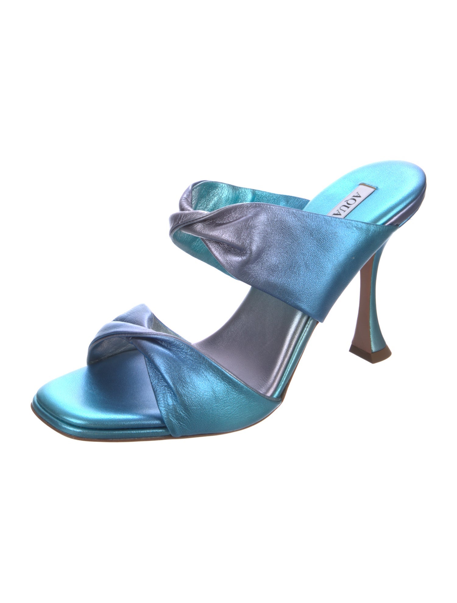 Aquazzura Leather Slides