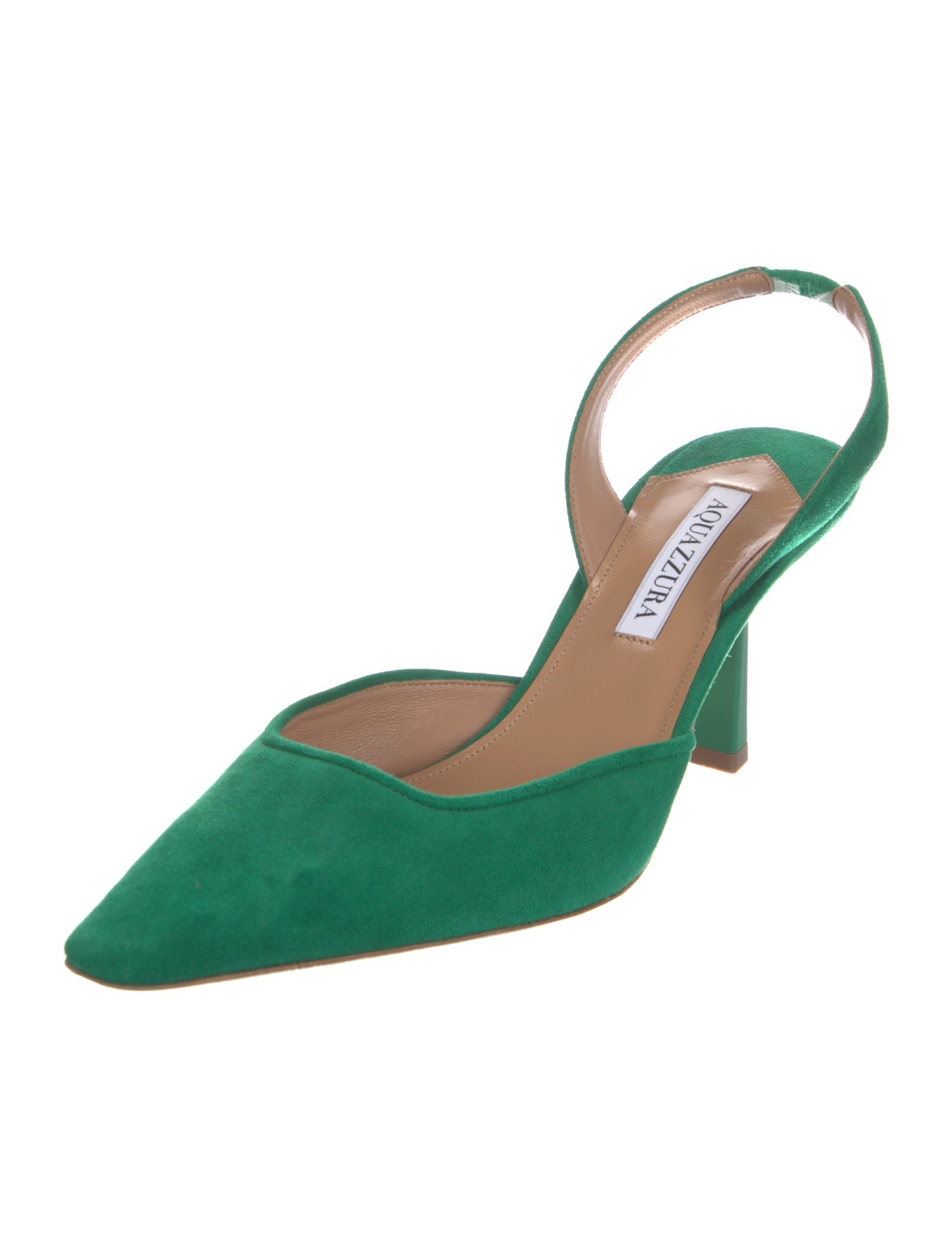 Aquazzura Suede Slingback Pumps