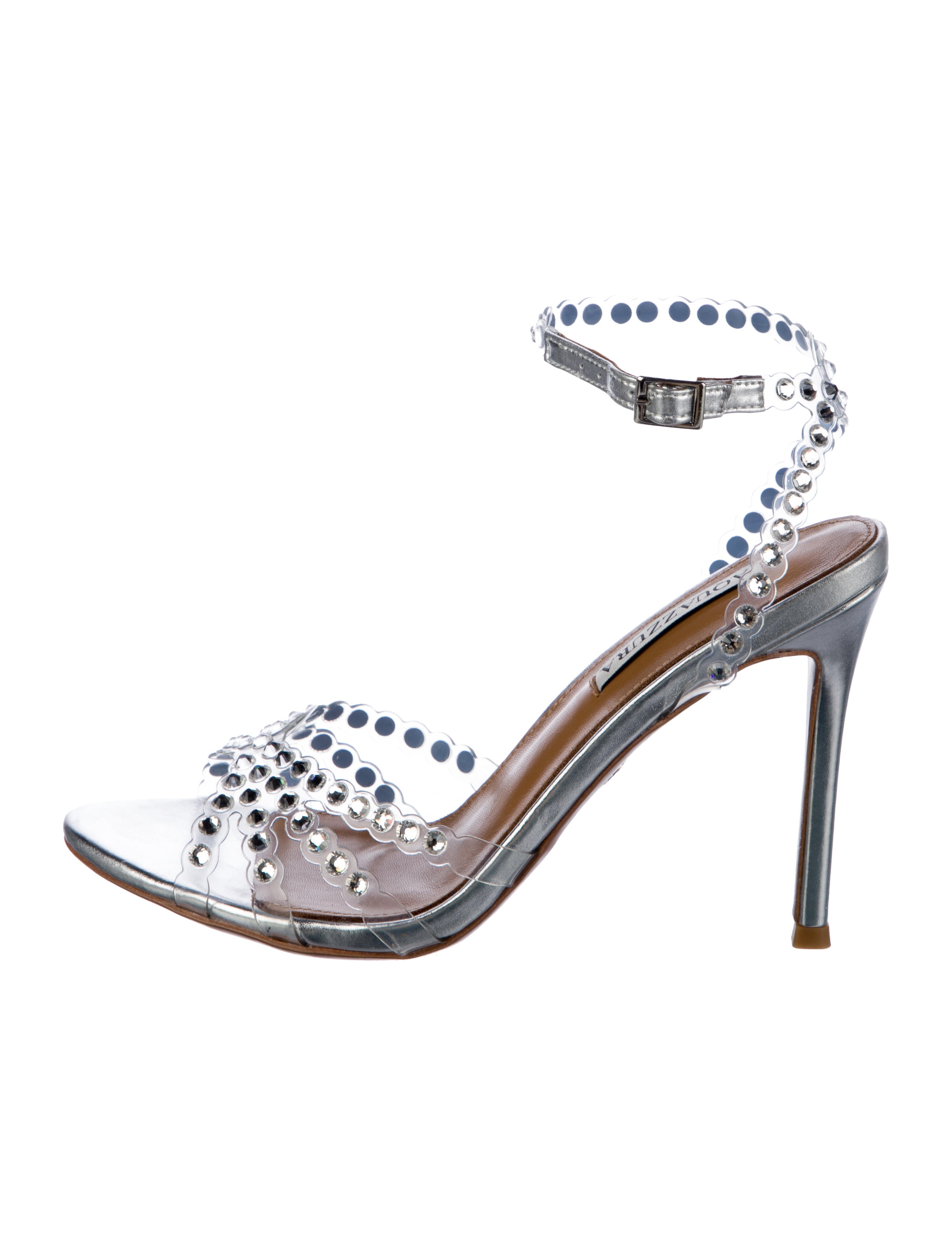 Aquazzura PVC Patterned Sandals