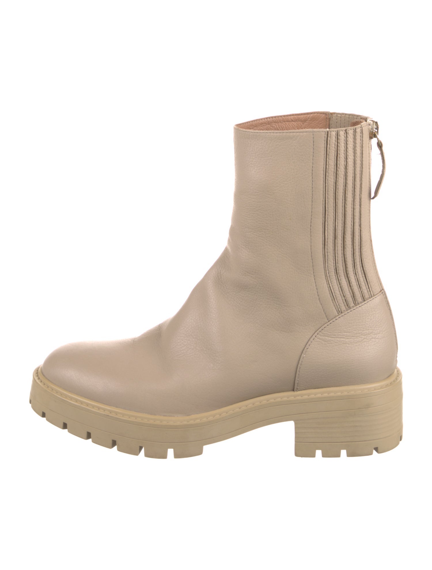 Aquazzura Leather Combat Boots