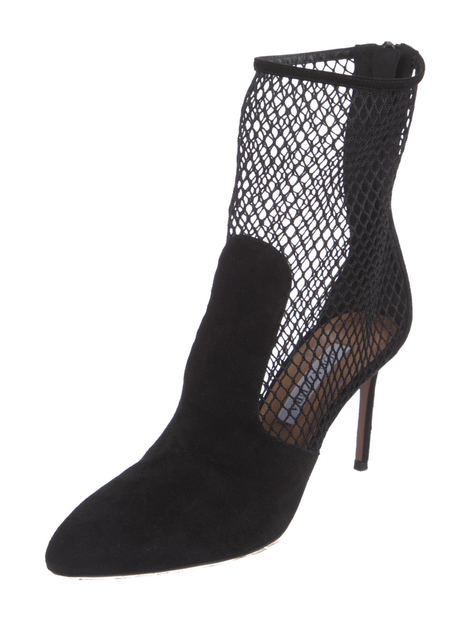 Aquazzura Suede Sock Boots