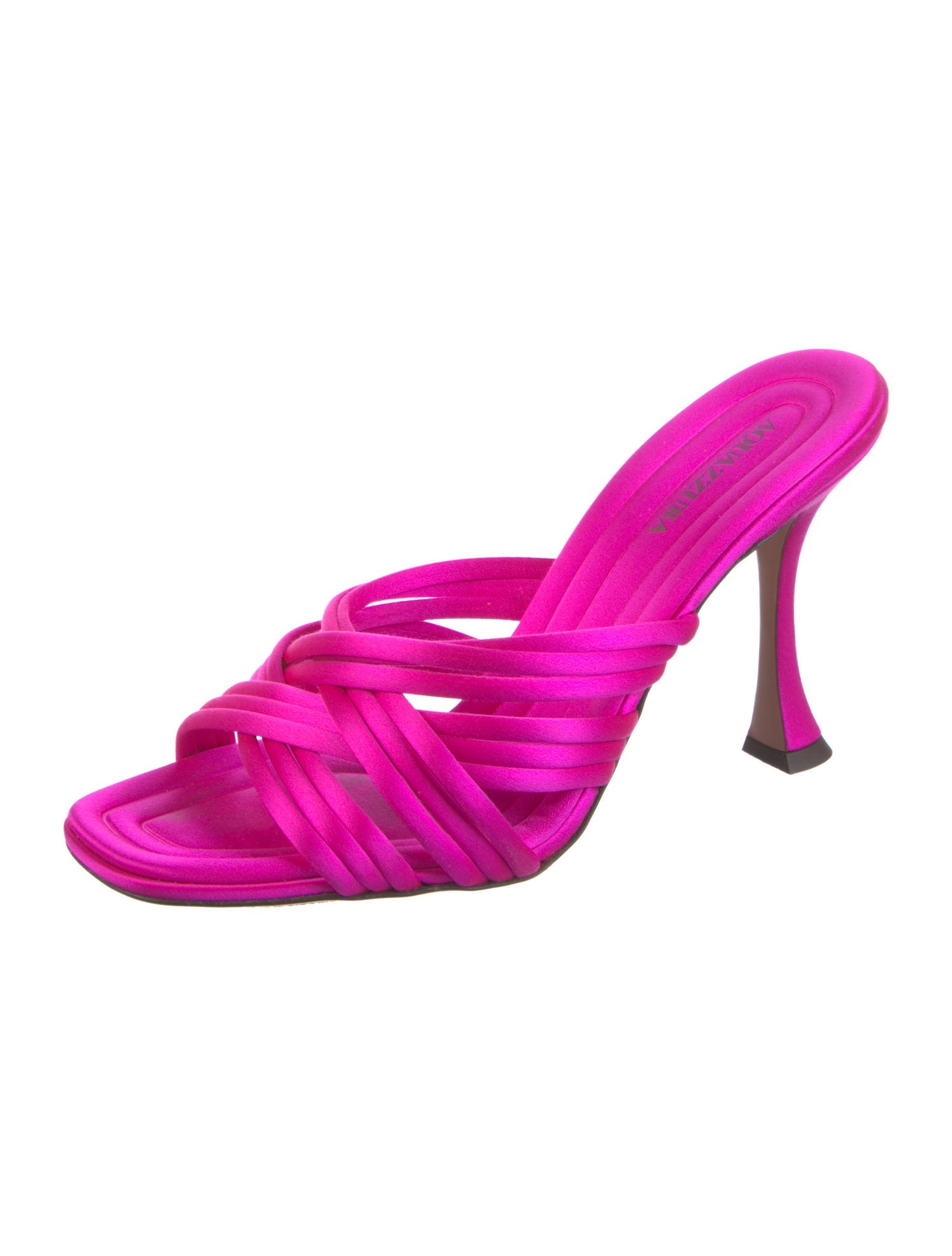 Aquazzura Satin Slides