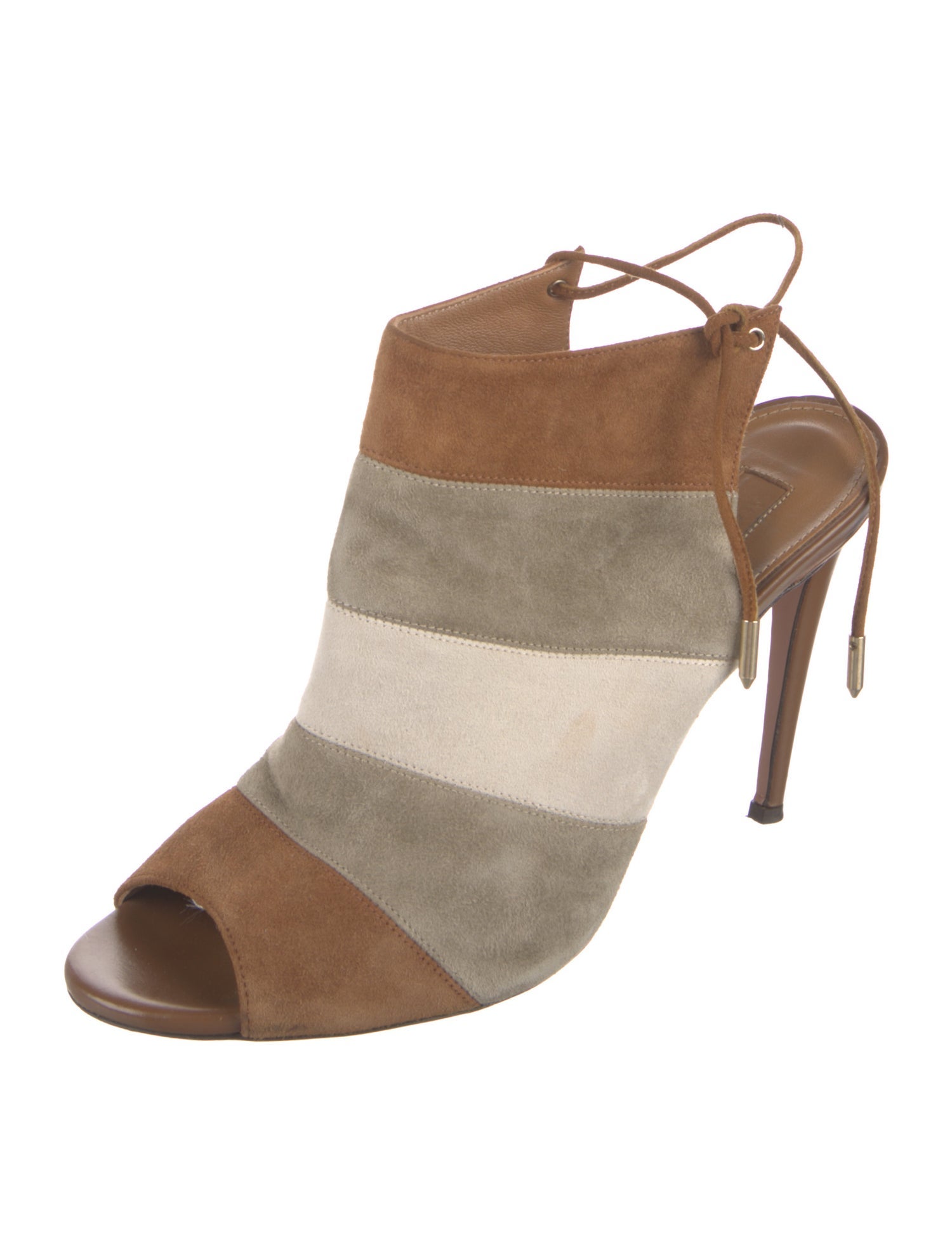 Aquazzura Suede Slingback Sandals