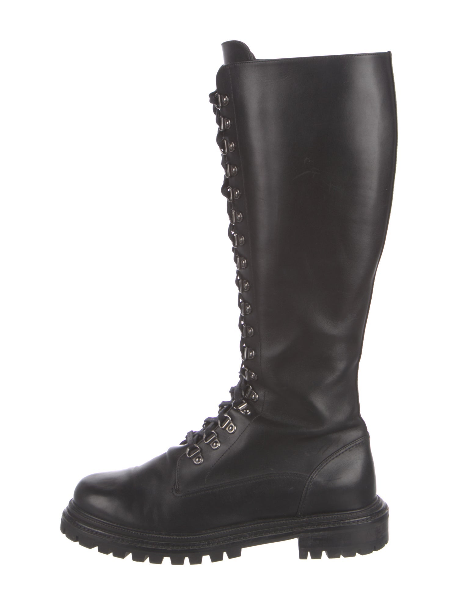 Aquazzura Leather Combat Boots