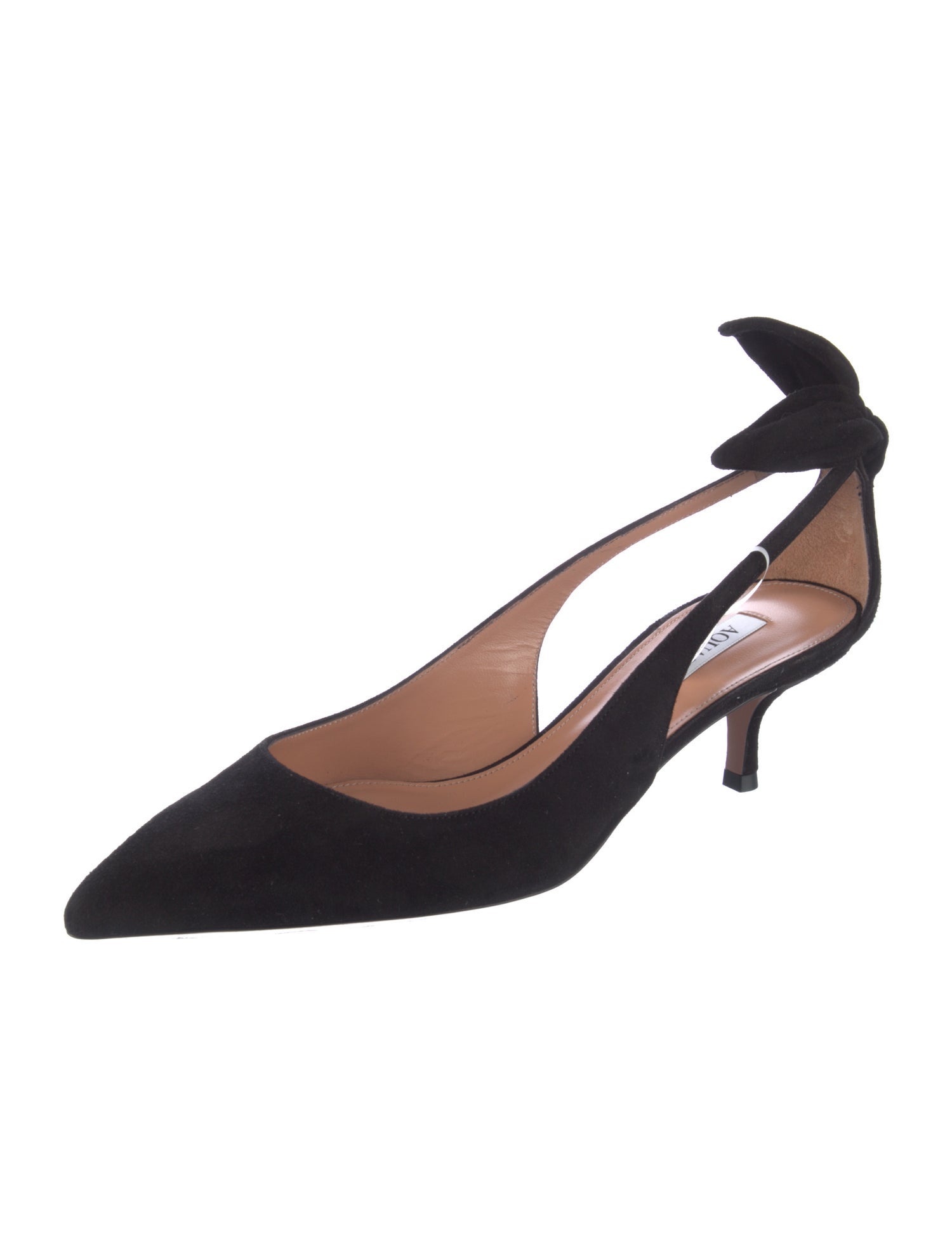 Aquazzura Suede Slingback Pumps