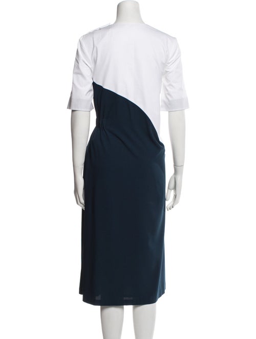 Araks Colorblock Pattern Midi Length Dress