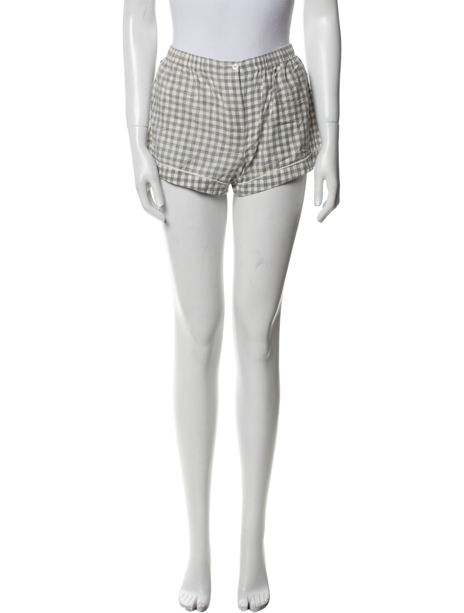 Araks Plaid Print Mini Shorts